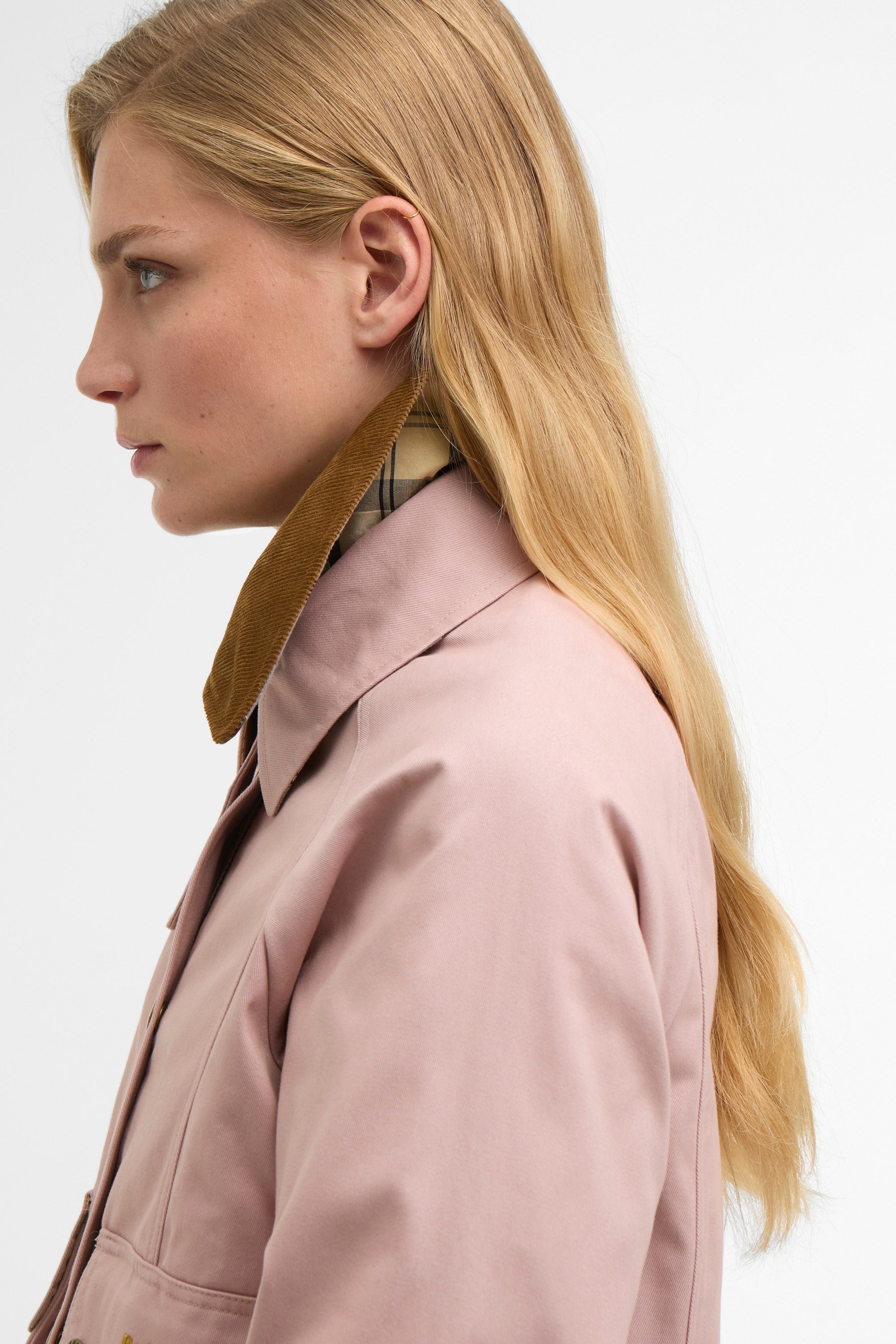 Barbour Cropped Beadnell Jacket - Gardenia/Dress/Beige