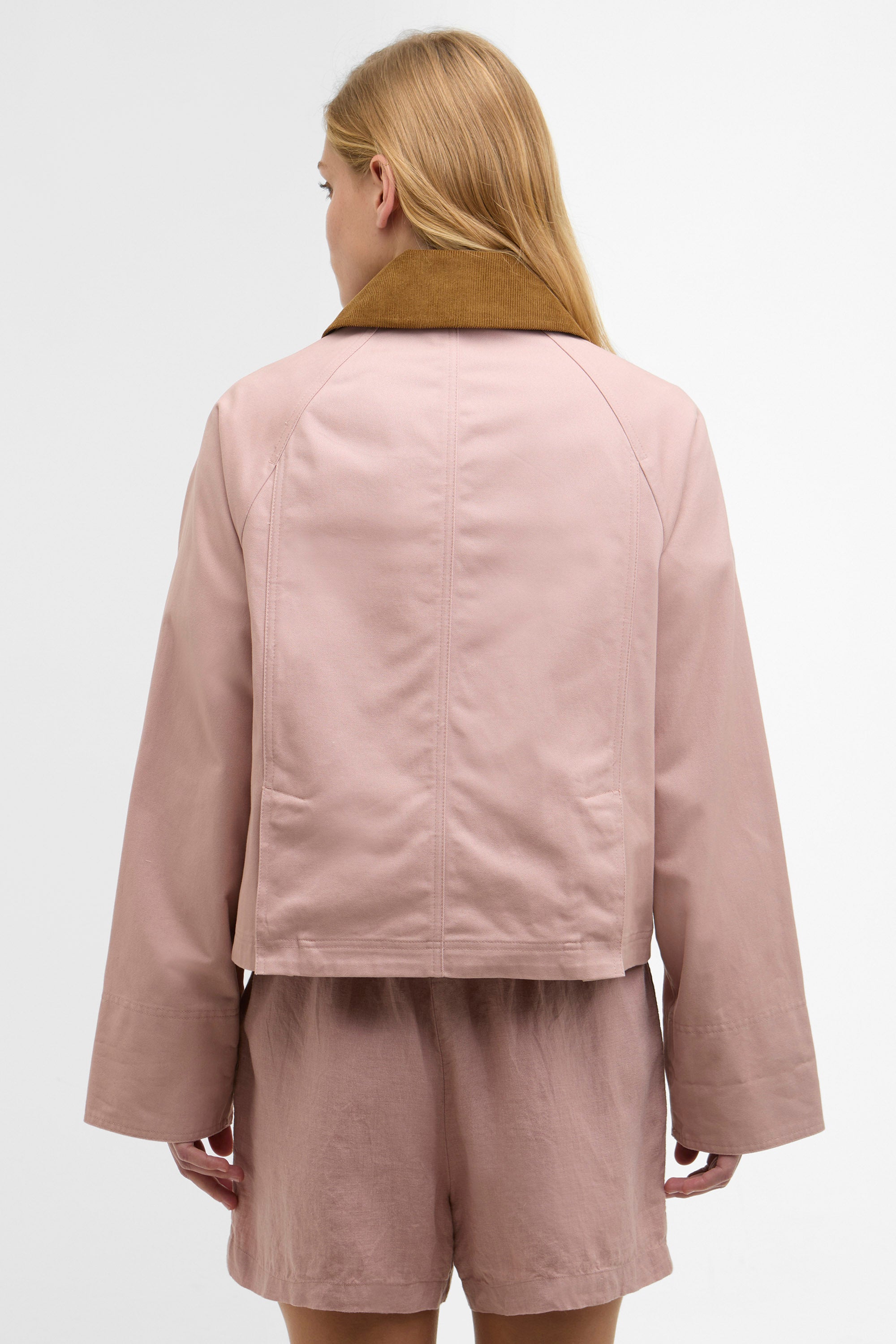 Barbour Cropped Beadnell Jacket - Gardenia/Dress/Beige