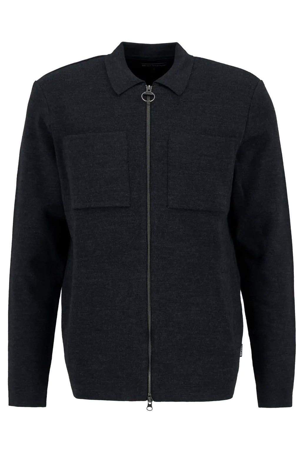 Barbour Croscombe Zip-Up Cardigan - Charcoal Marl