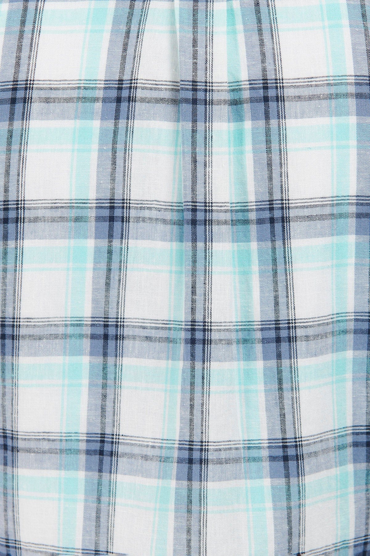 Barbour Crossfell Tailored Shirt - Ecru/Blue