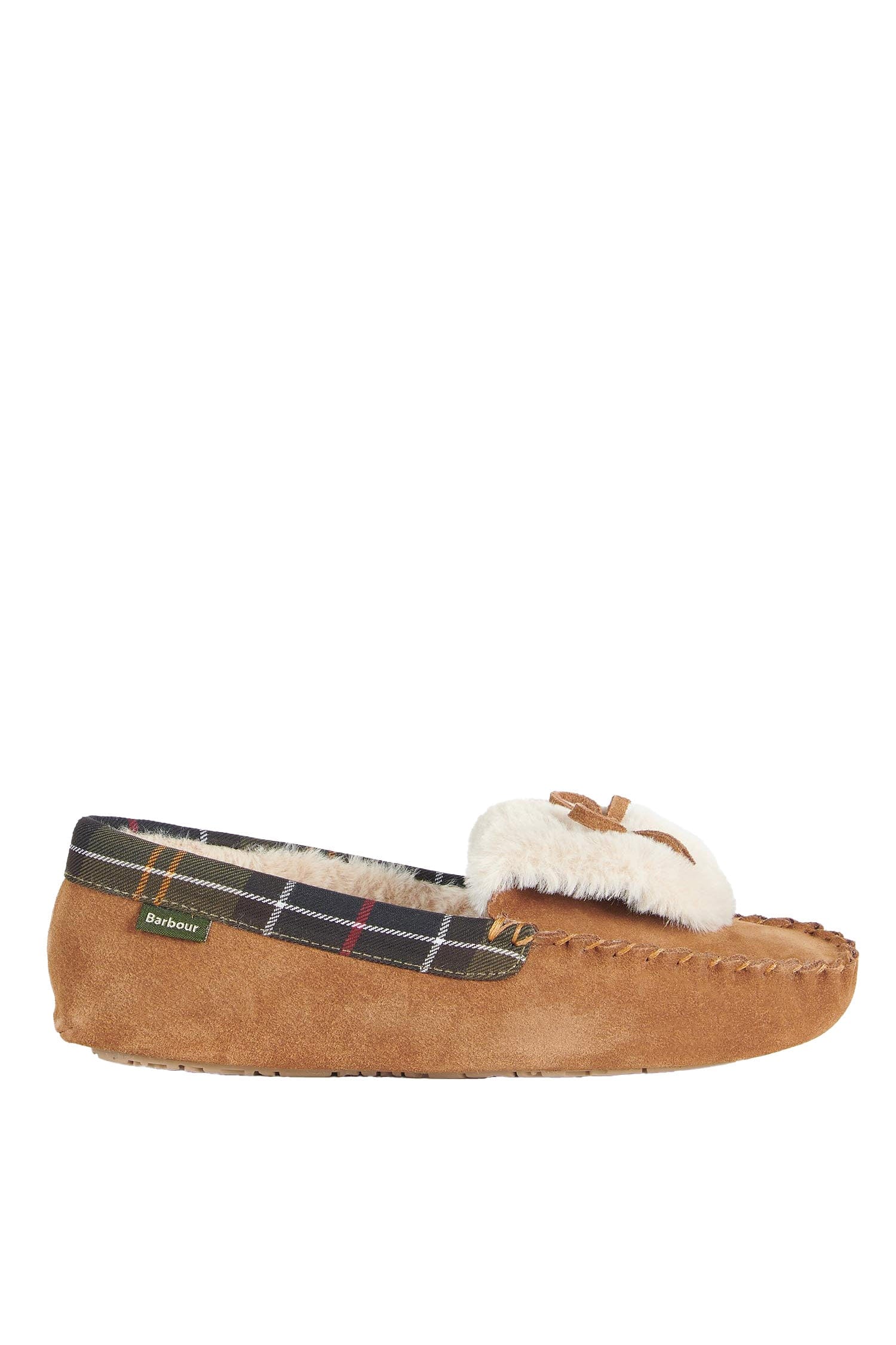 Barbour Darcie Slippers - Tan Suede