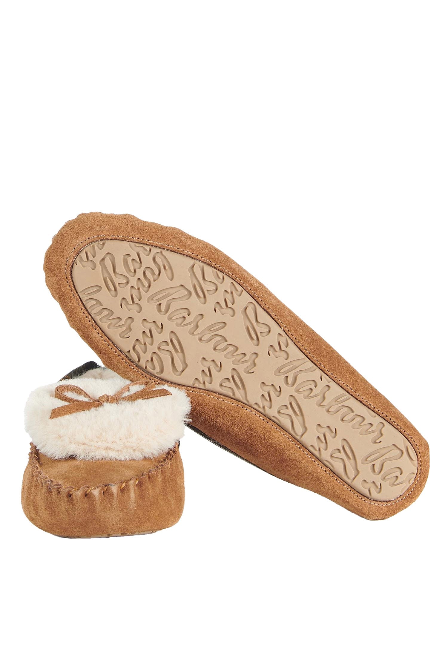 Barbour Darcie Slippers - Tan Suede