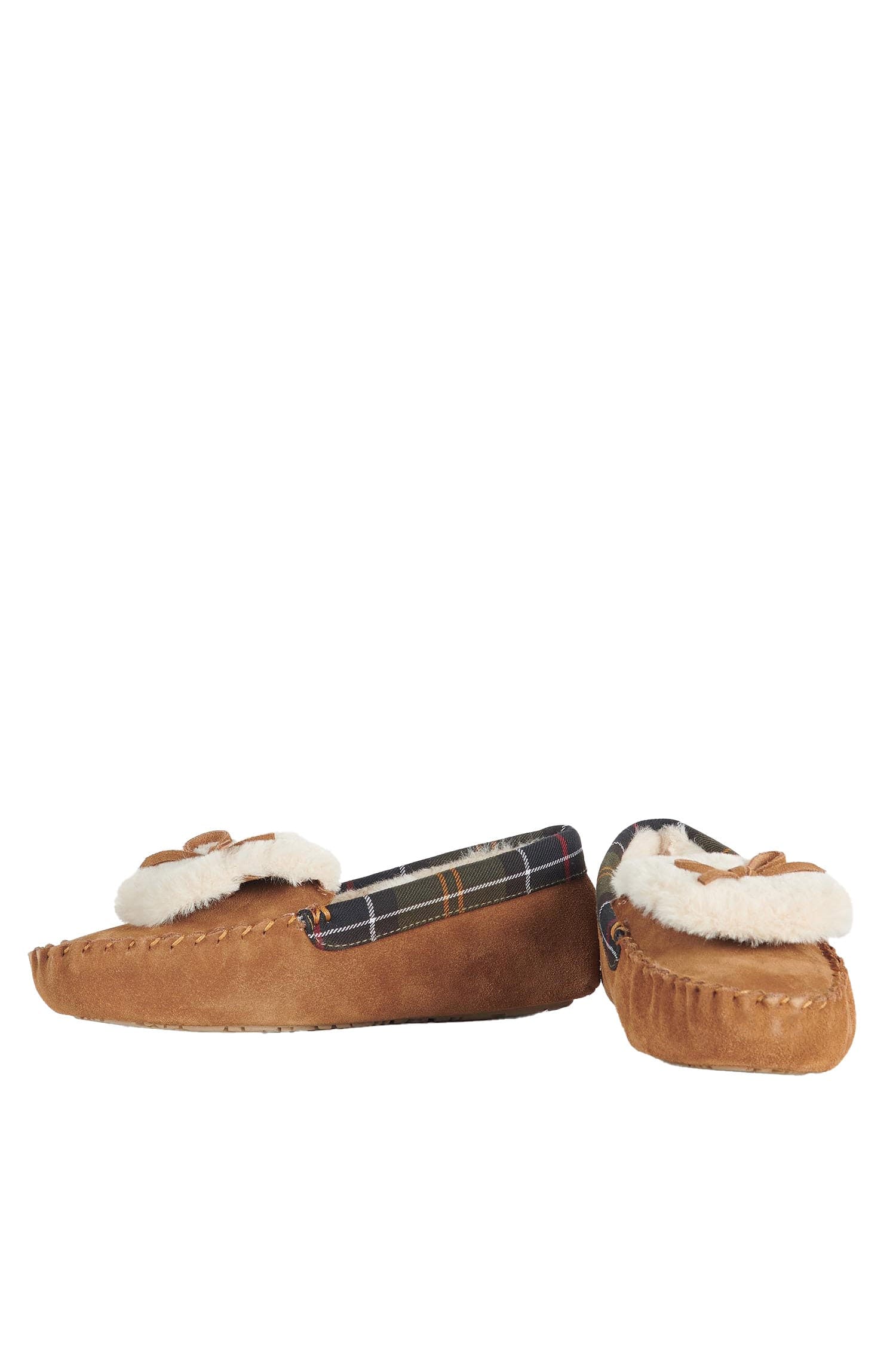 Barbour Darcie Slippers - Tan Suede