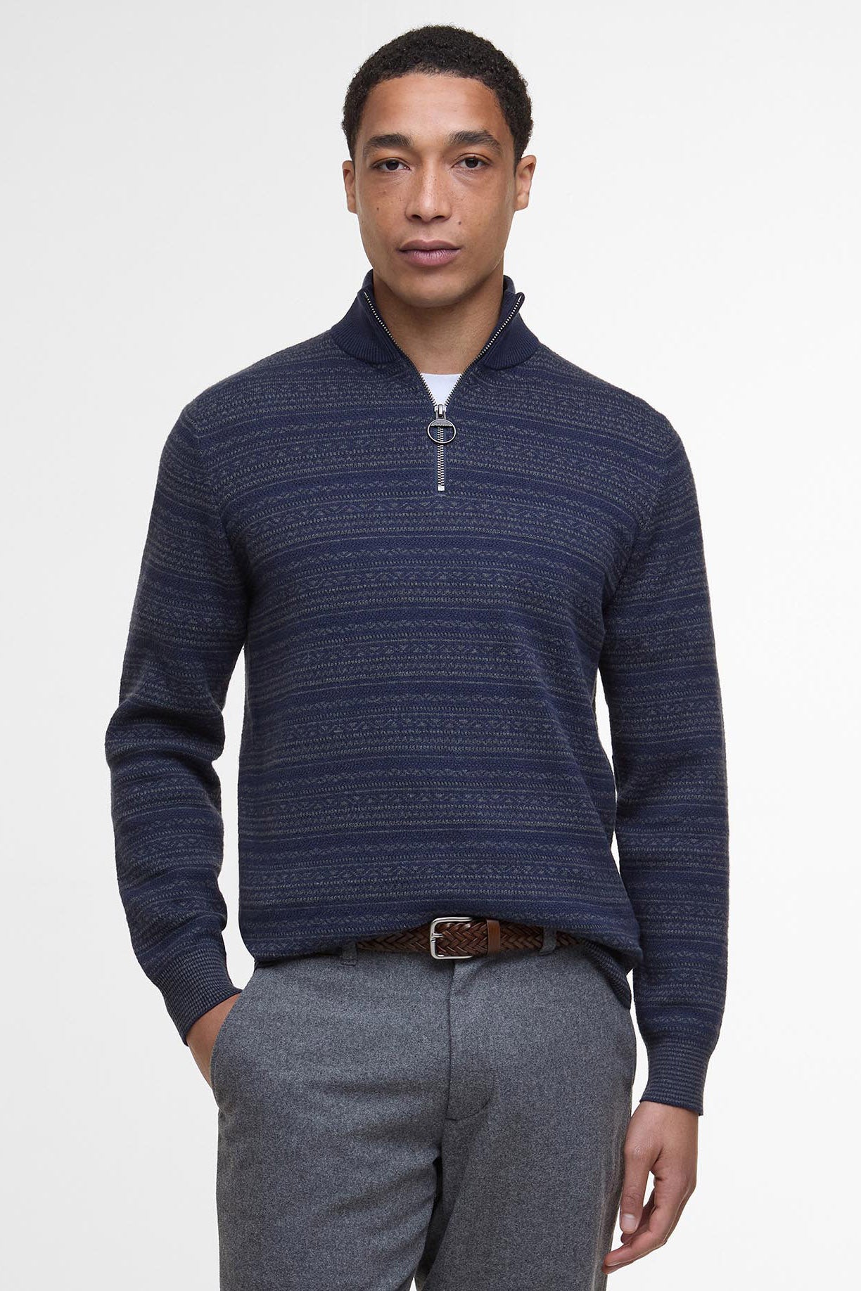 Barbour Dartfield Half-Zip Jumper - Navy