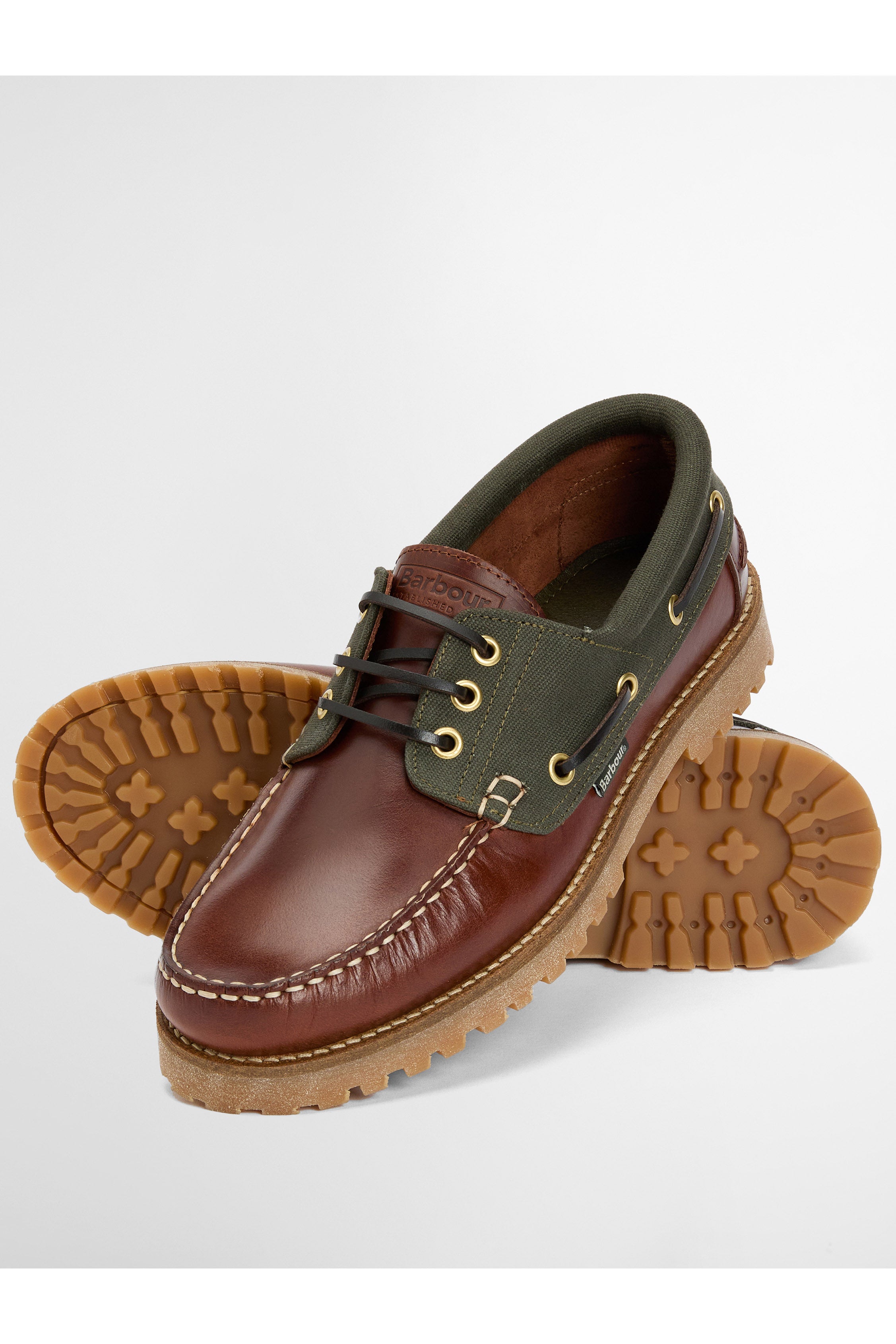 Barbour Deck Boat Shoe - Mahogany