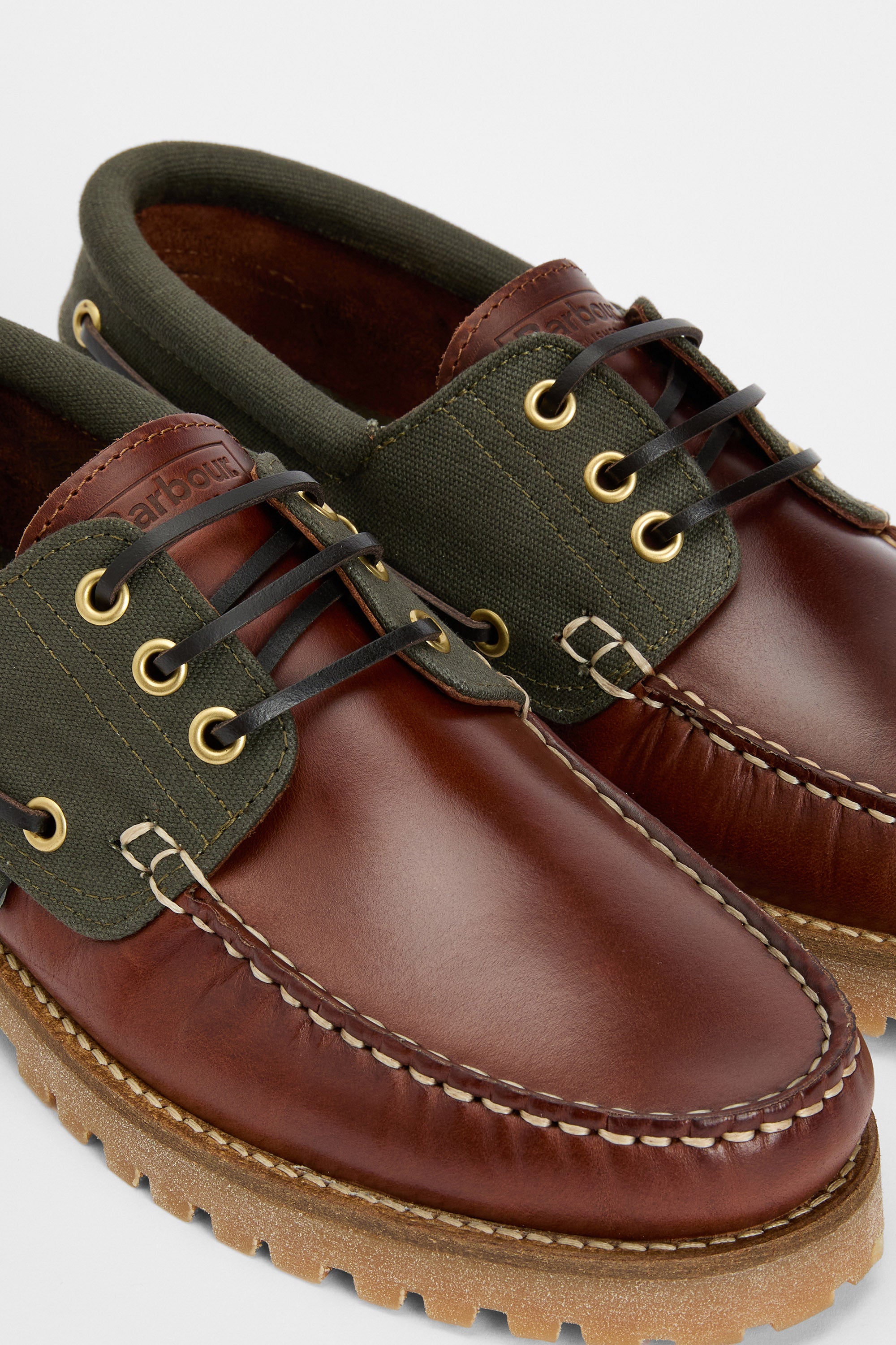 Barbour Deck Boat Shoe - Mahogany