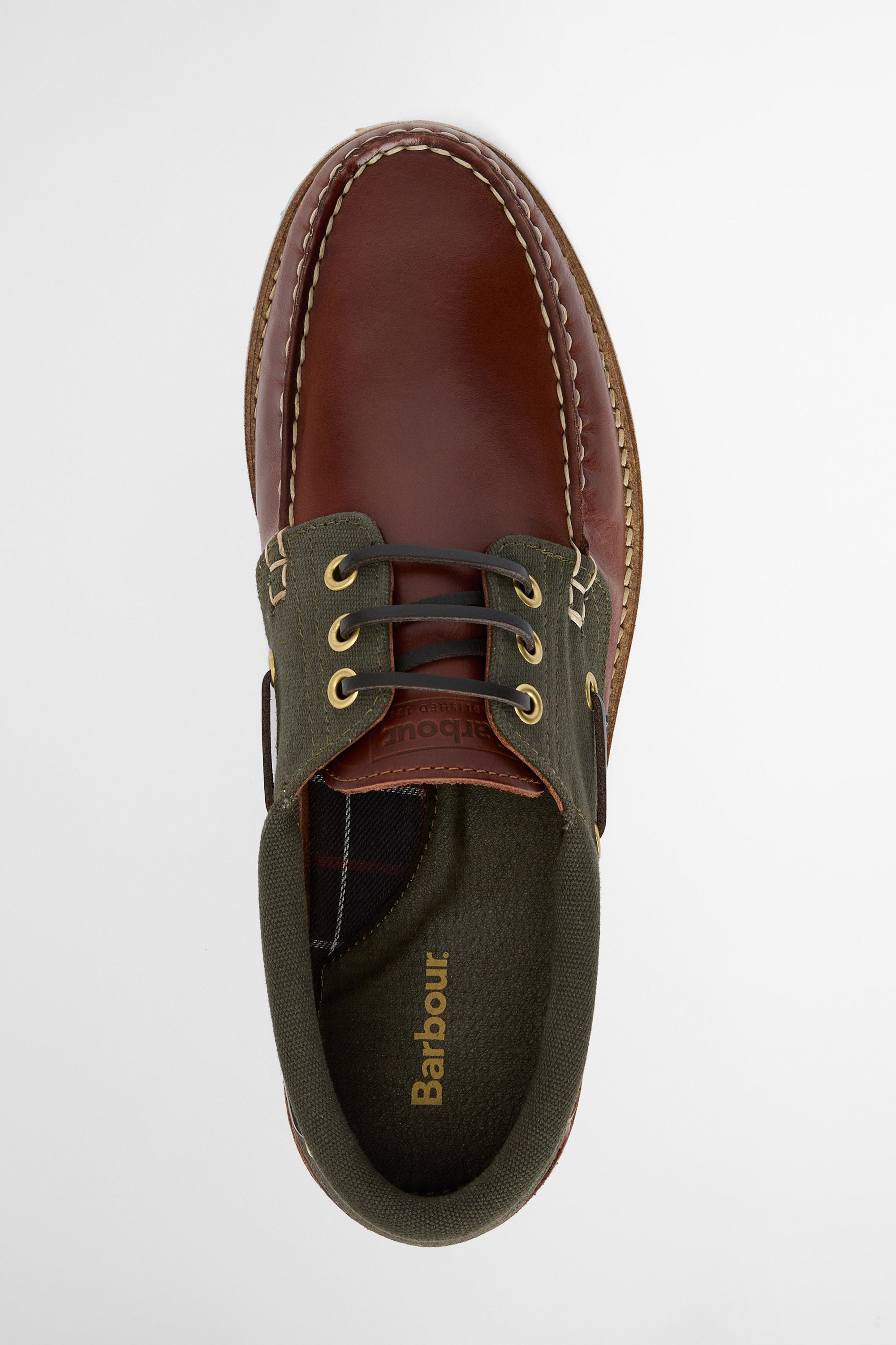 Barbour Deck Boat Shoe - Mahogany