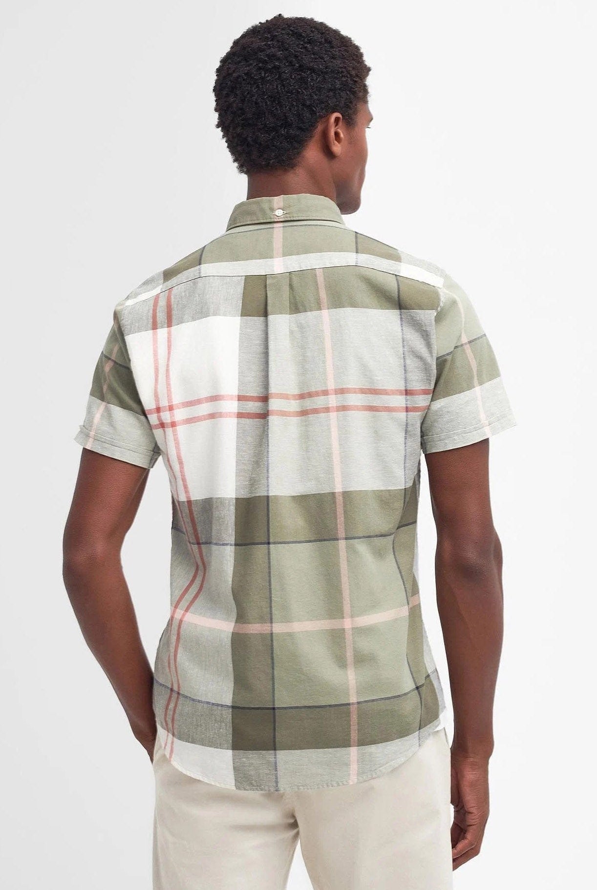 Barbour Douglas Short Sleeve Tailored Fit Shirt - Glenmore Olive Tartan
