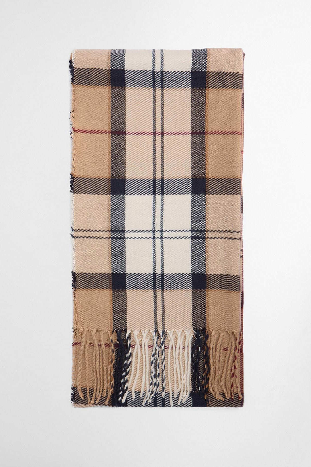 Barbour Dover Beanie & Hailes Scarf Gift Set - Hessian Tartan LGS0054_BE31_OS
