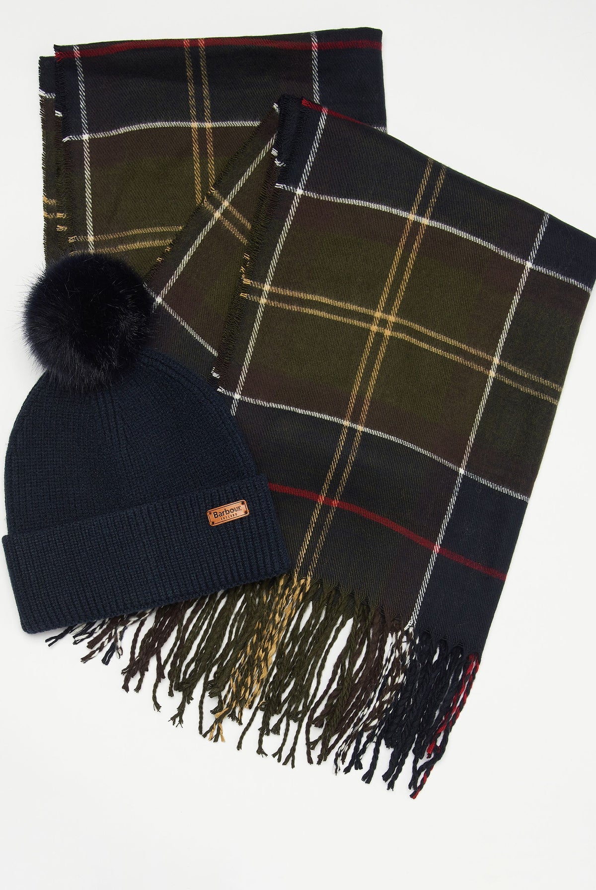 Barbour Dover Beanie & Scarf - Classic Tartan LGS0054_TN11_OS