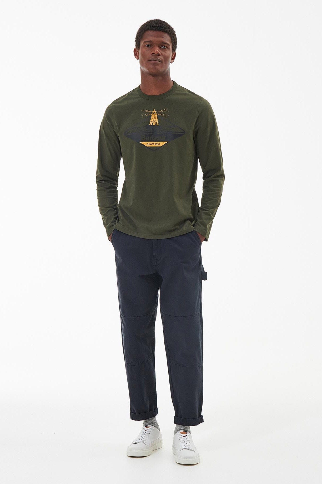 Barbour Dundraw Long Sleeve T-Shirt - Olive