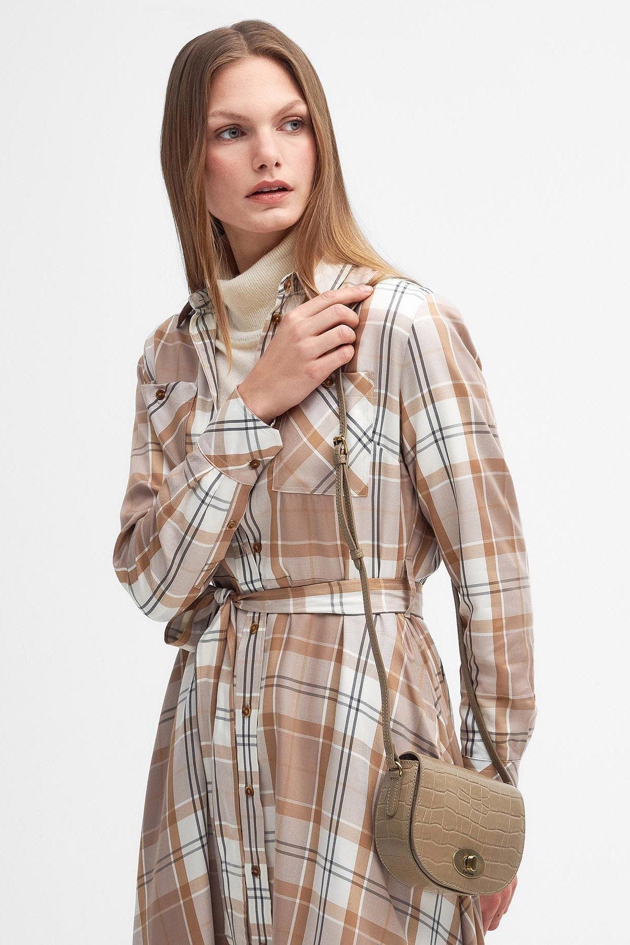 Barbour Eilein Leather Saddle Bag - Honey LBA0389_BE32_OS