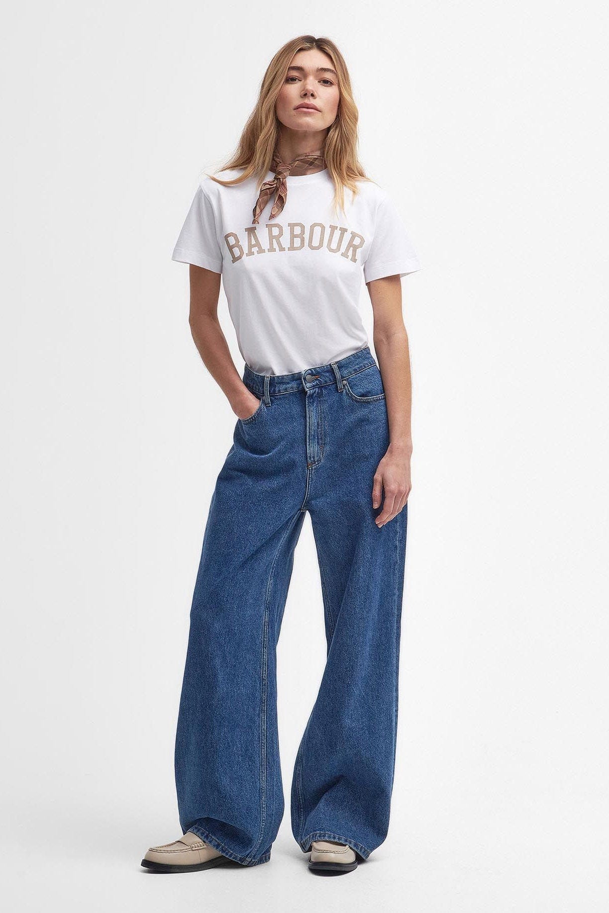 Barbour Ella Logo T-Shirt - Classic White