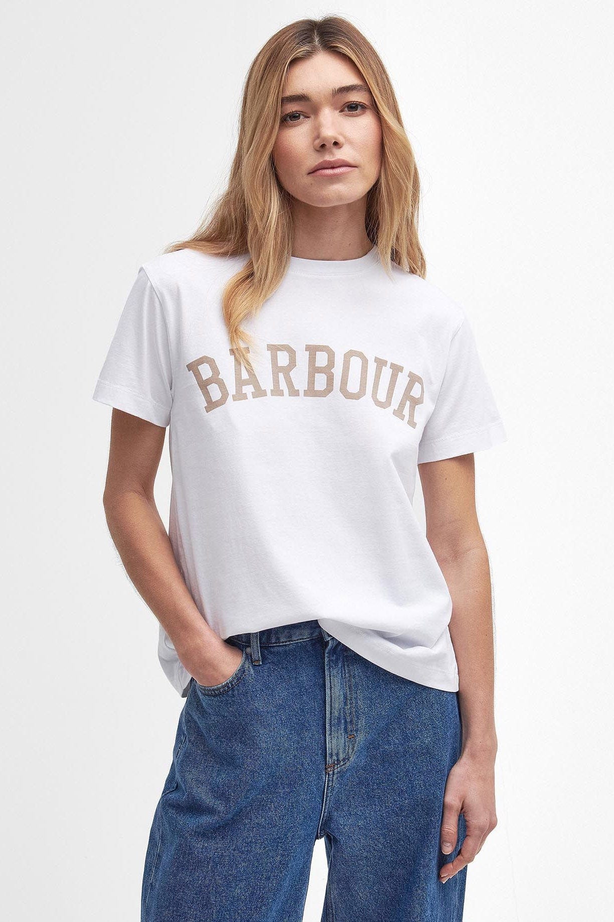 Barbour Ella Logo T-Shirt - Classic White