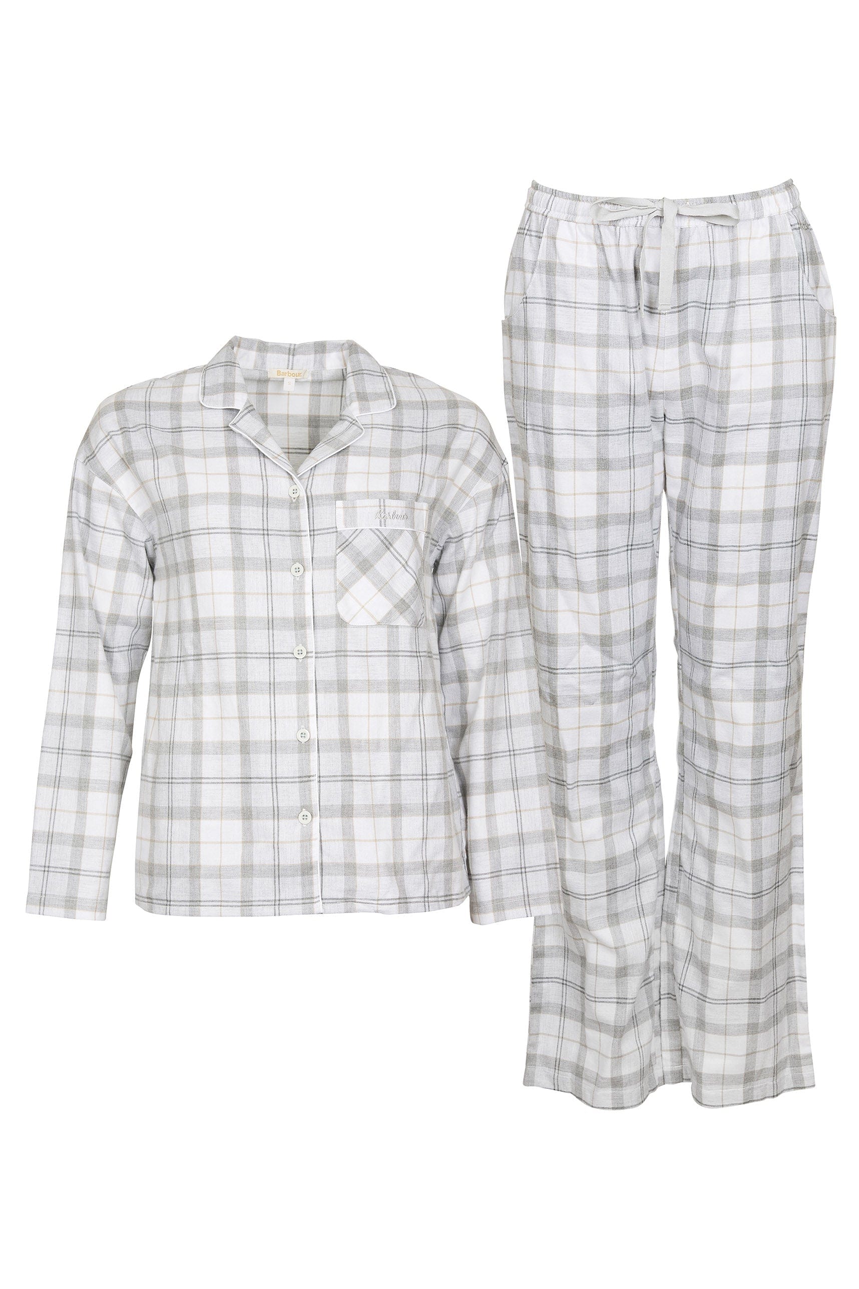 Barbour Ellery Pyjama Set - Light Grey Marl