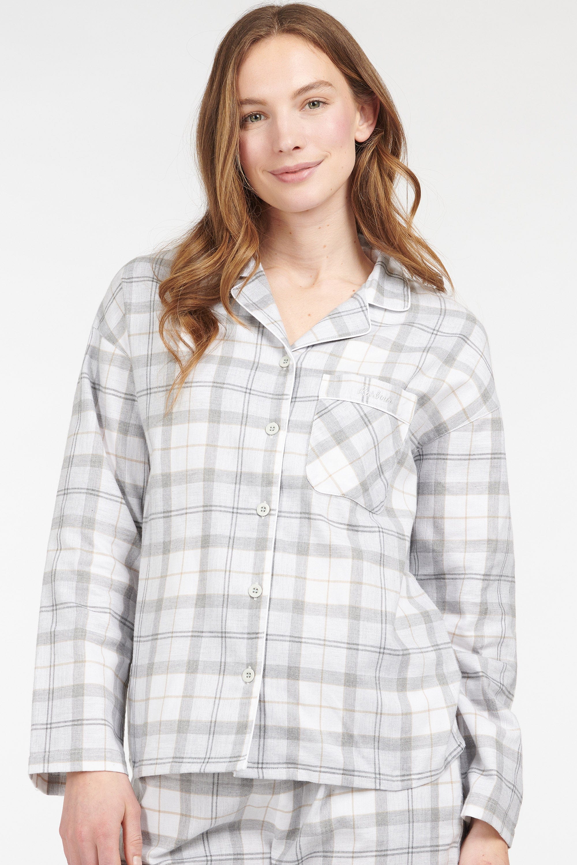 Barbour Ellery Pyjama Set - Light Grey Marl