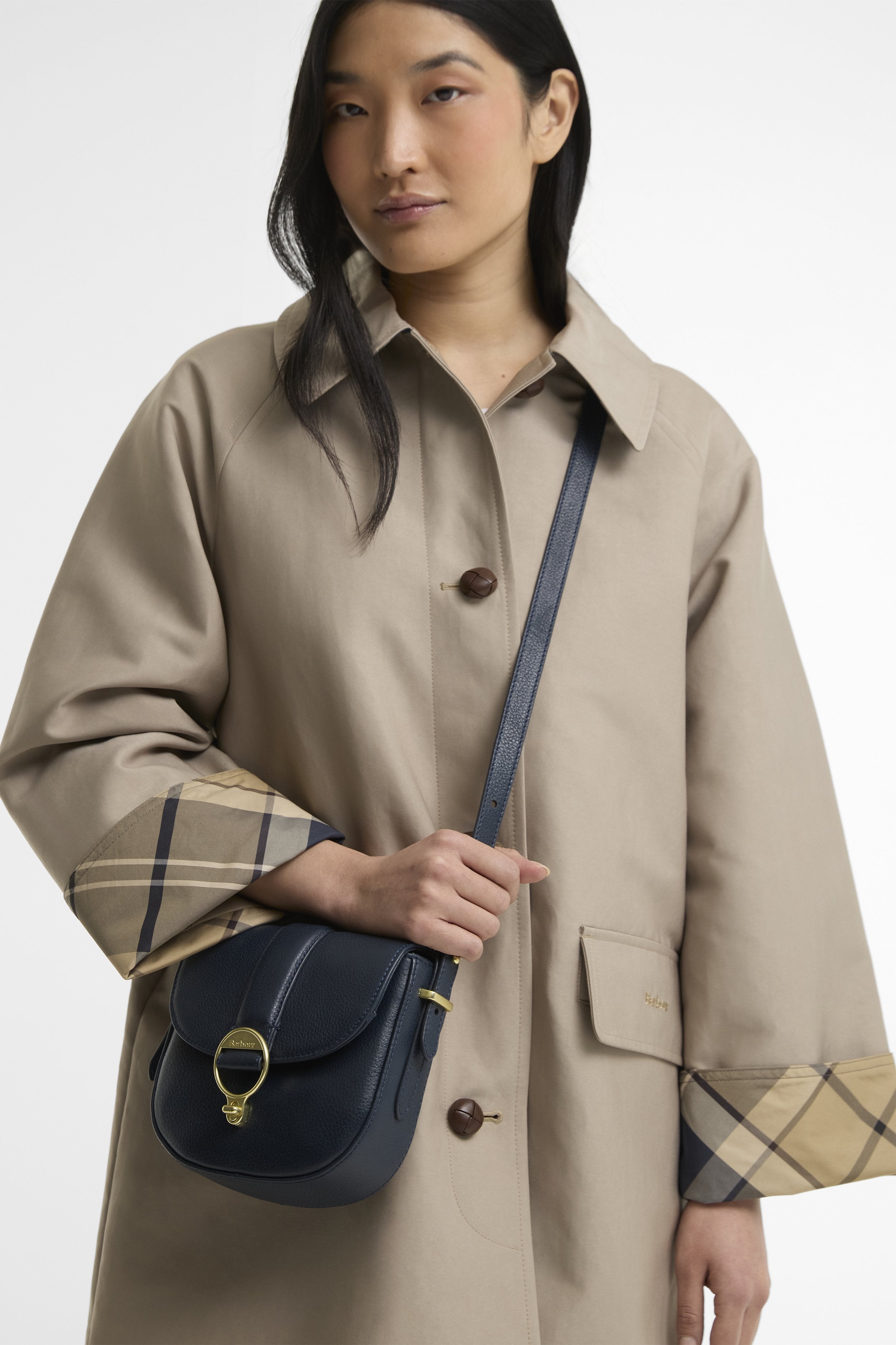 Barbour Elm Leather Bag - Navy LBA0490_NY71_OS