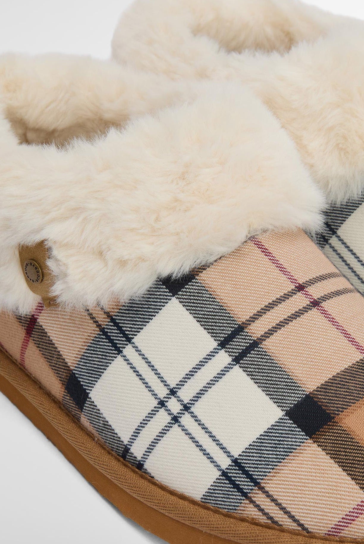 Barbour Eloise Tartan Slipper Boots - Hessian Tartan