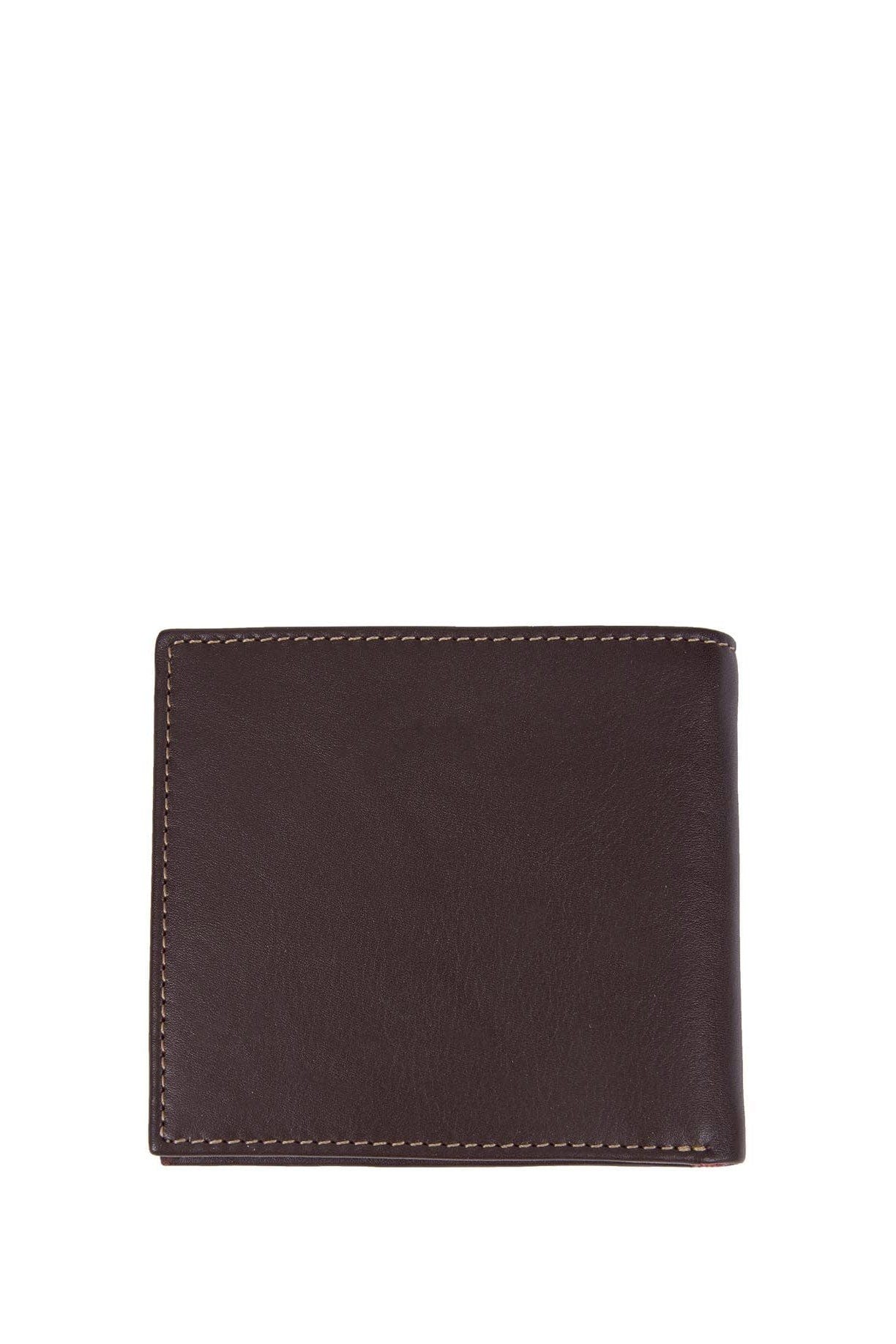 Barbour Elvington Leather Billfold Coin Wallet - Brown/Tan MLG0030_BR56_OS