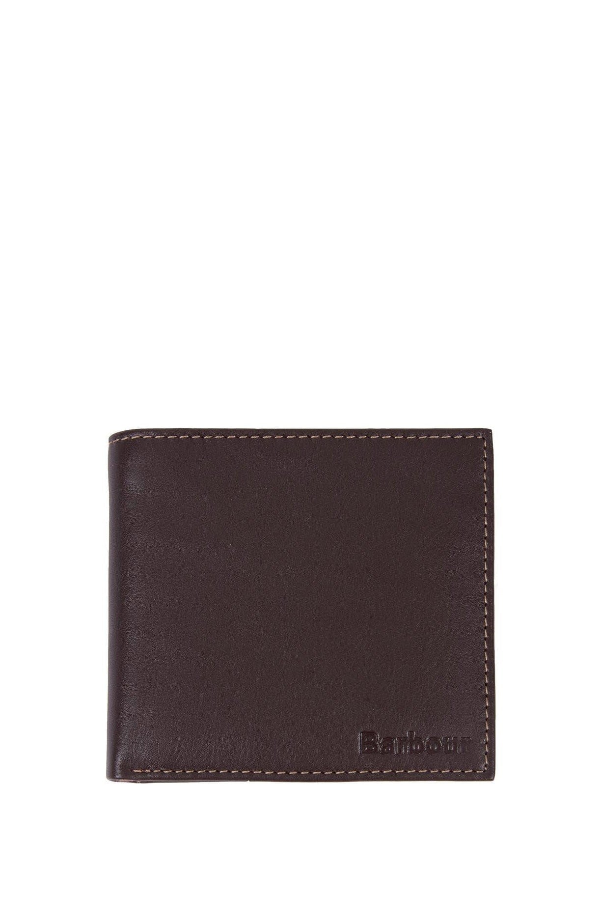Barbour Elvington Leather Billfold Coin Wallet - Brown/Tan MLG0030_BR56_OS