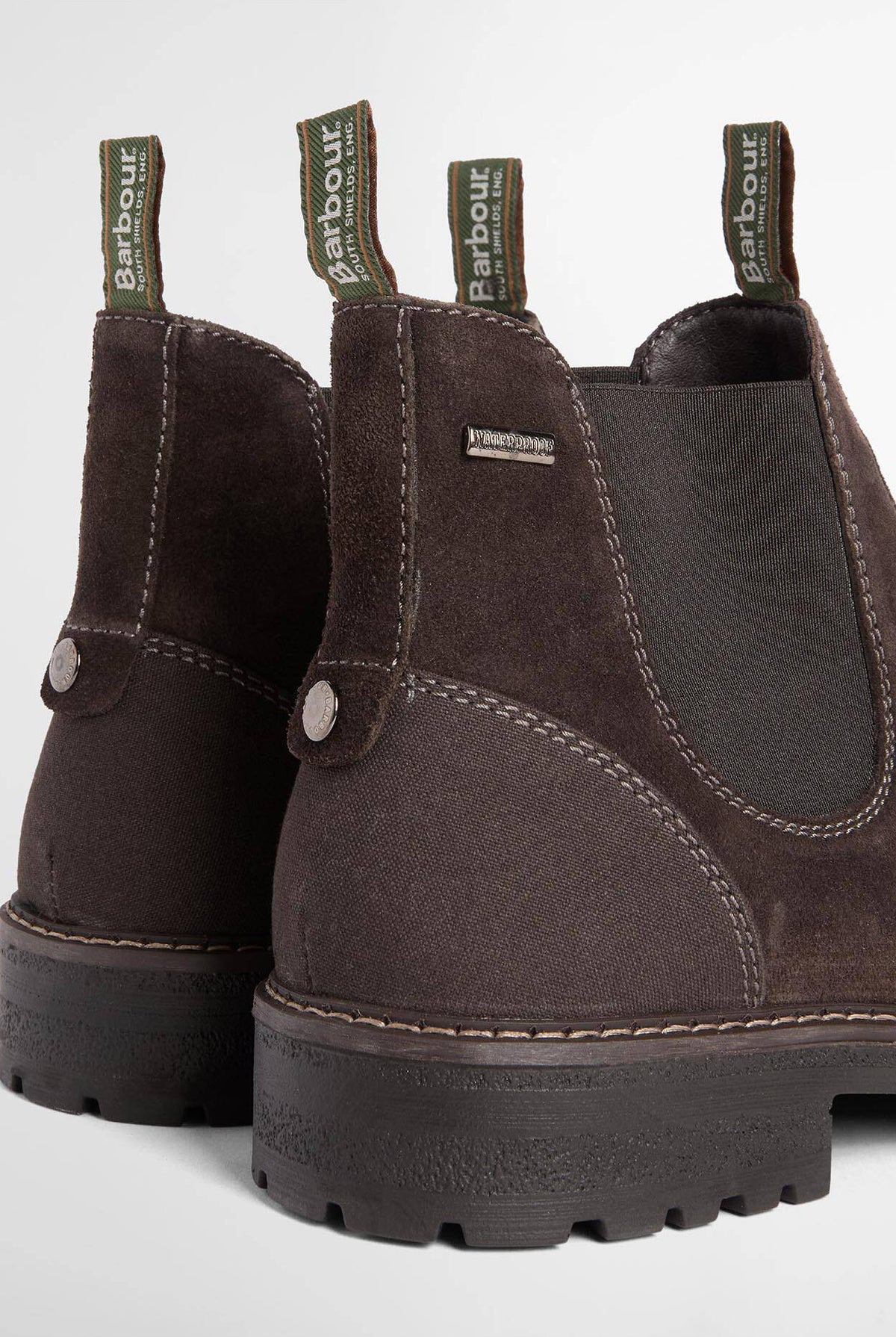 Barbour Embleton Waterproof Chelsea Boot - Brown Suede