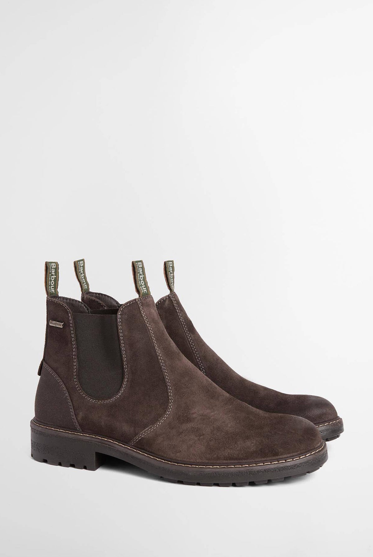 Barbour Embleton Waterproof Chelsea Boot - Brown Suede
