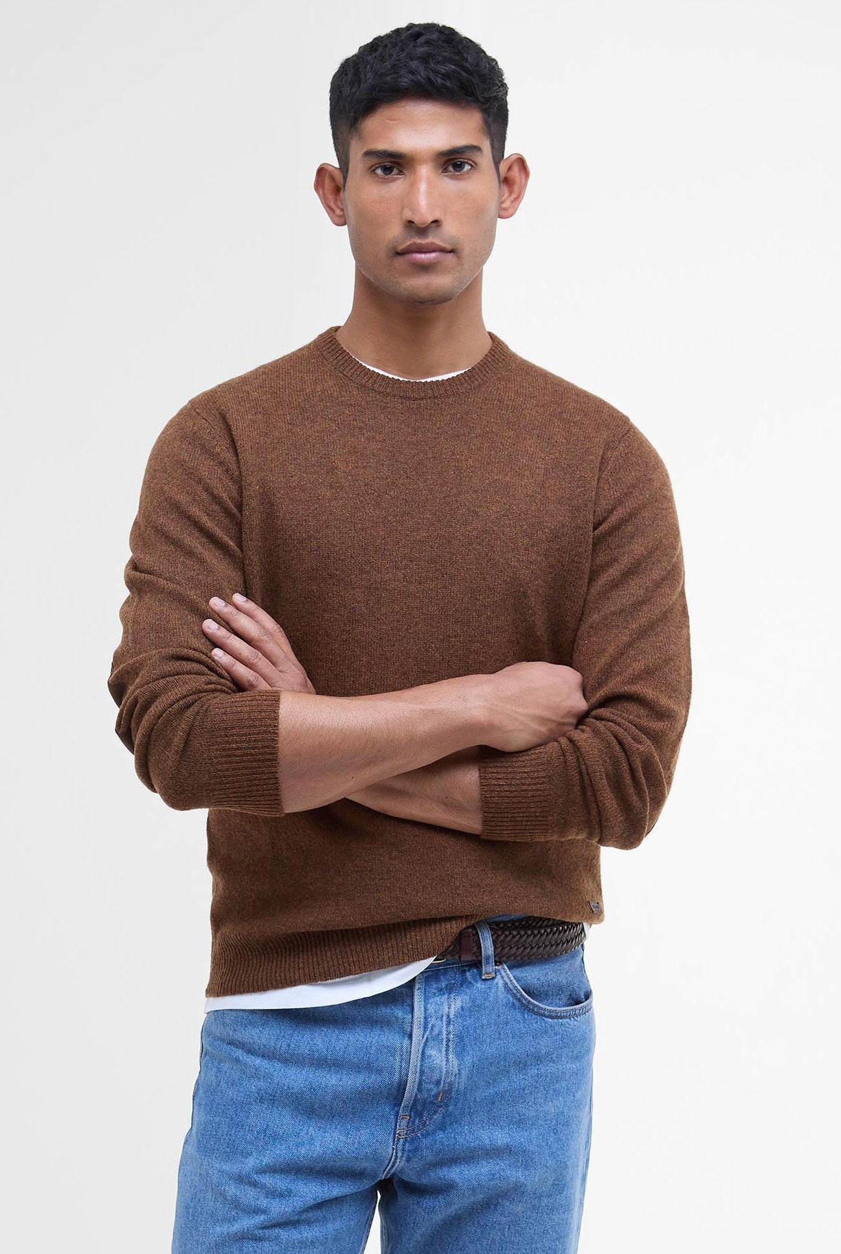 Barbour Essential Crew-Neck Jumper - Bracken