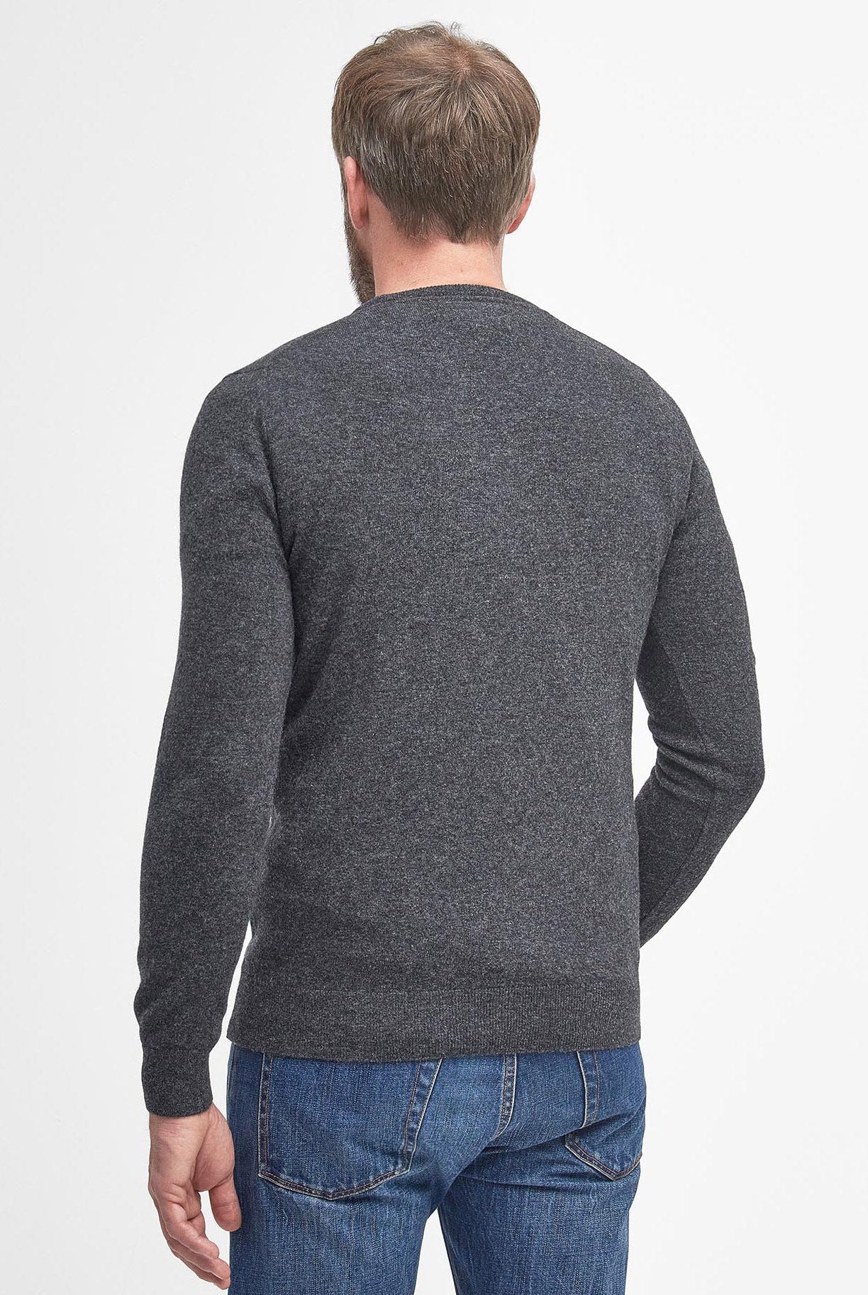 Barbour Essential Crew Neck Jumper - Charcoal