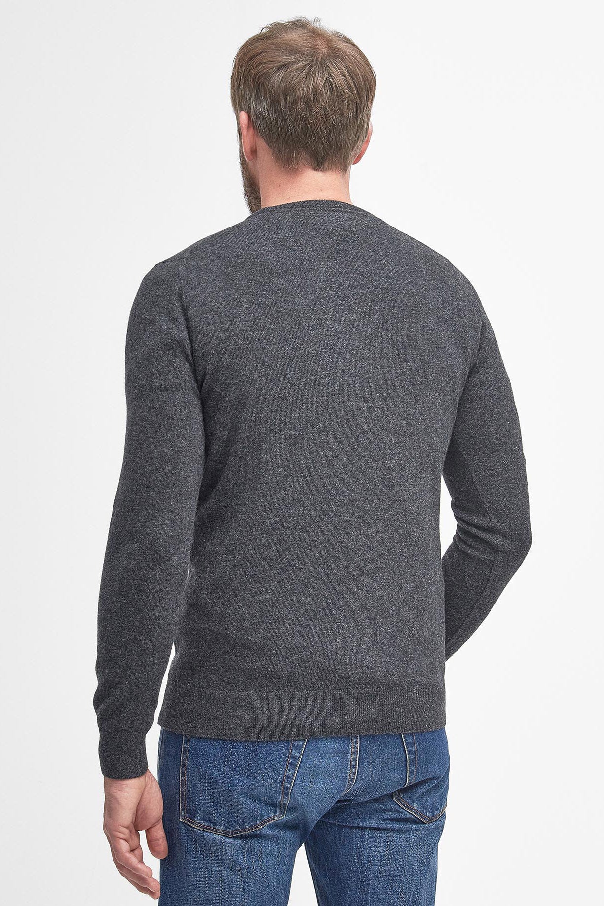 Barbour Essential Crew Neck Jumper - Charcoal