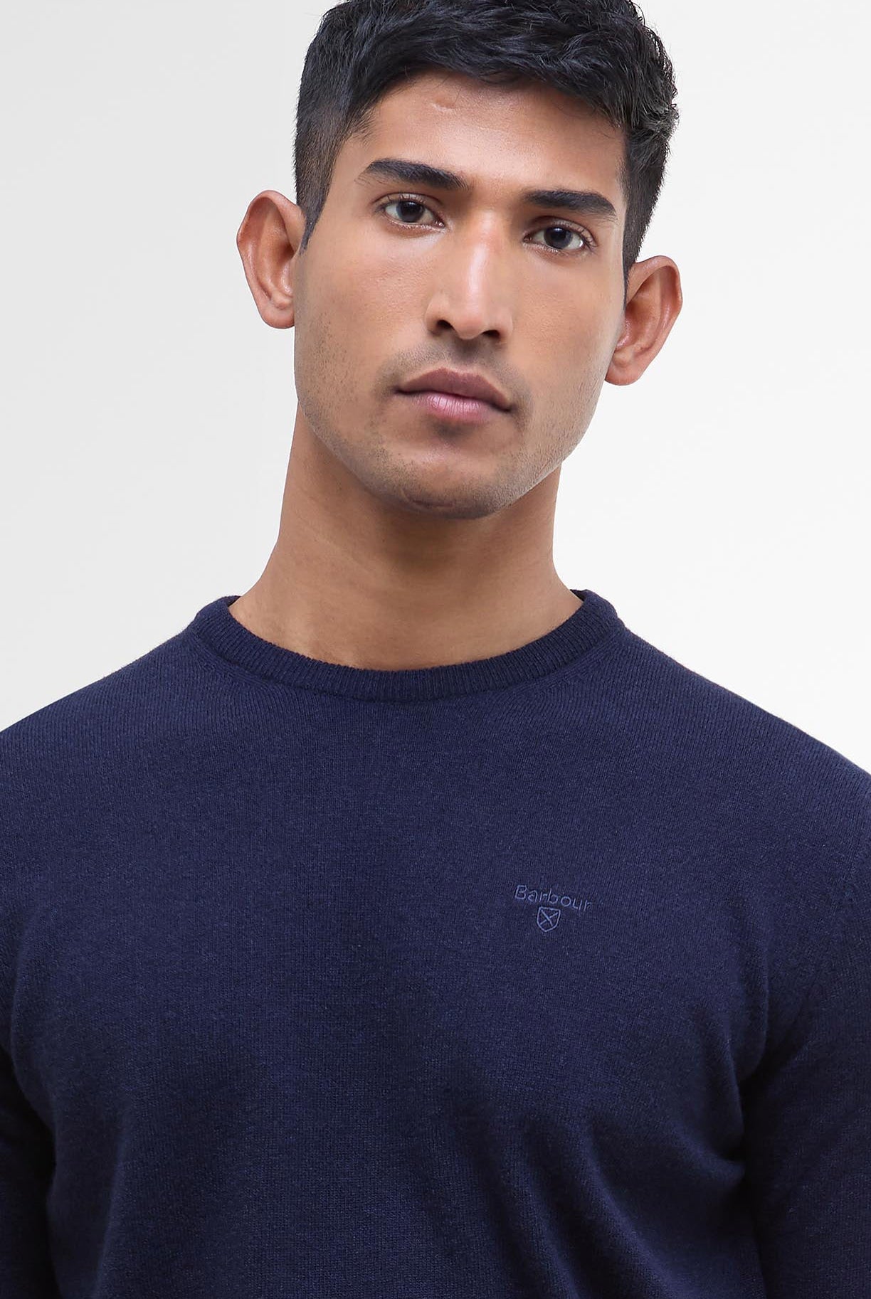 Barbour Essential Crew Neck Jumper - Navy