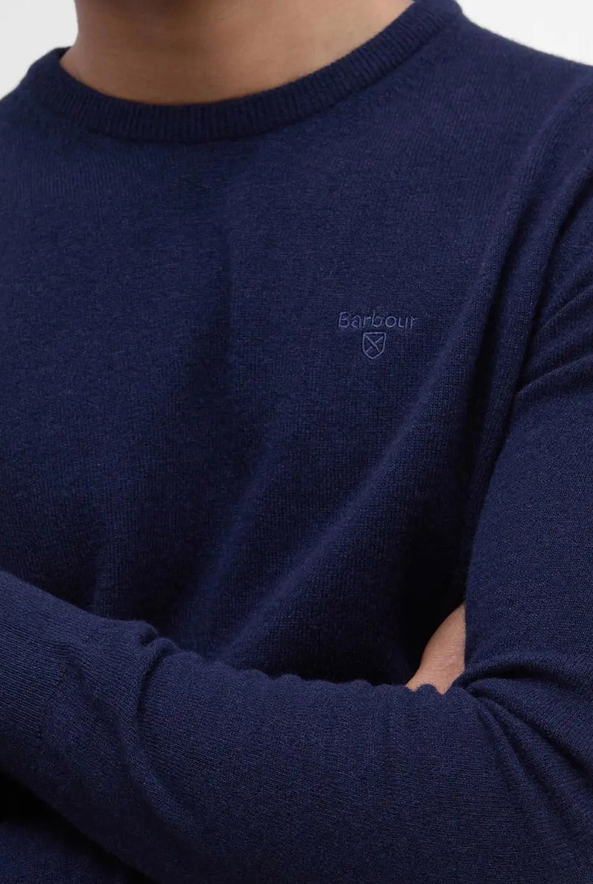 Barbour Essential Crew Neck Jumper - Navy