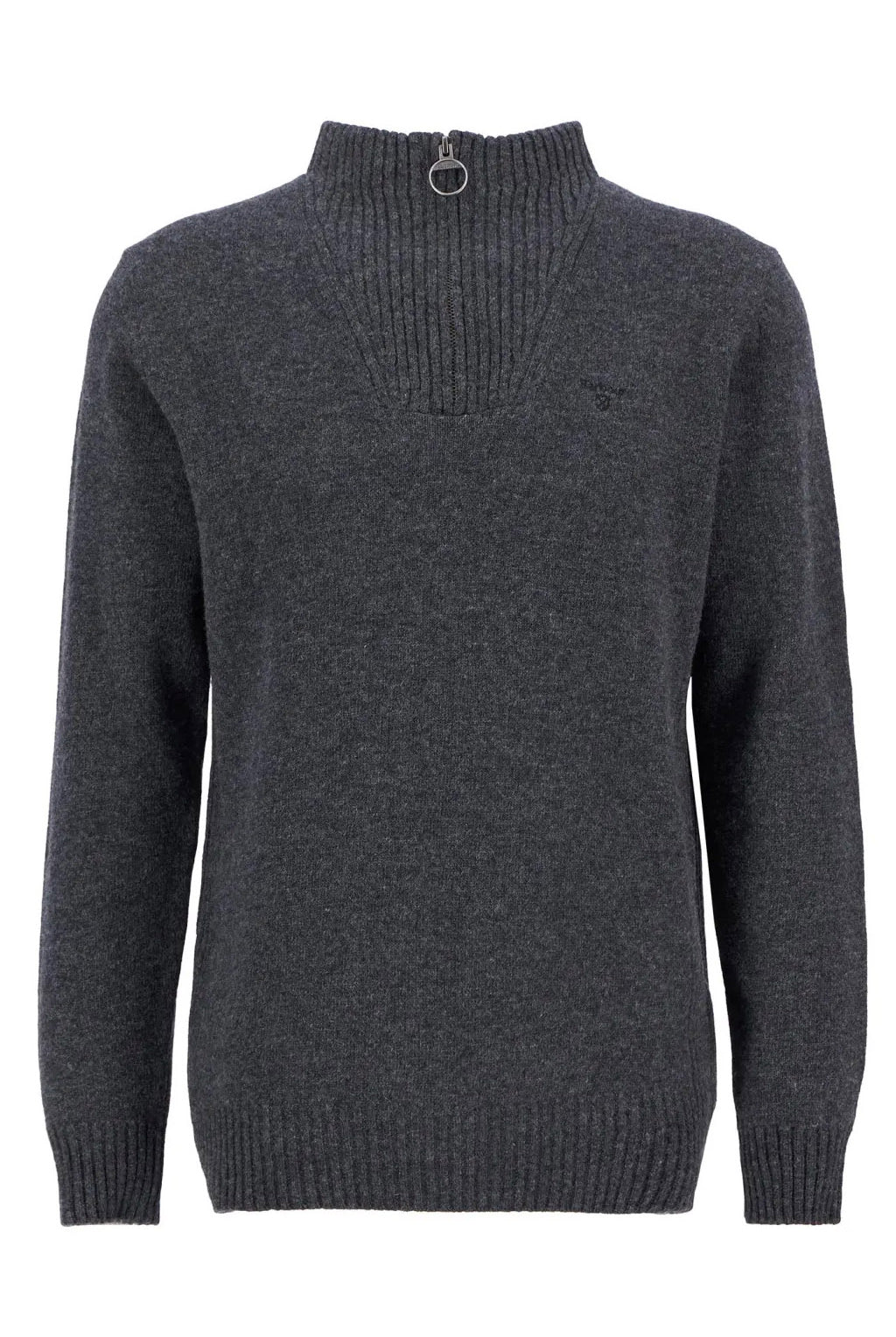 Barbour Essential Half-Zip Jumper - Charcoal