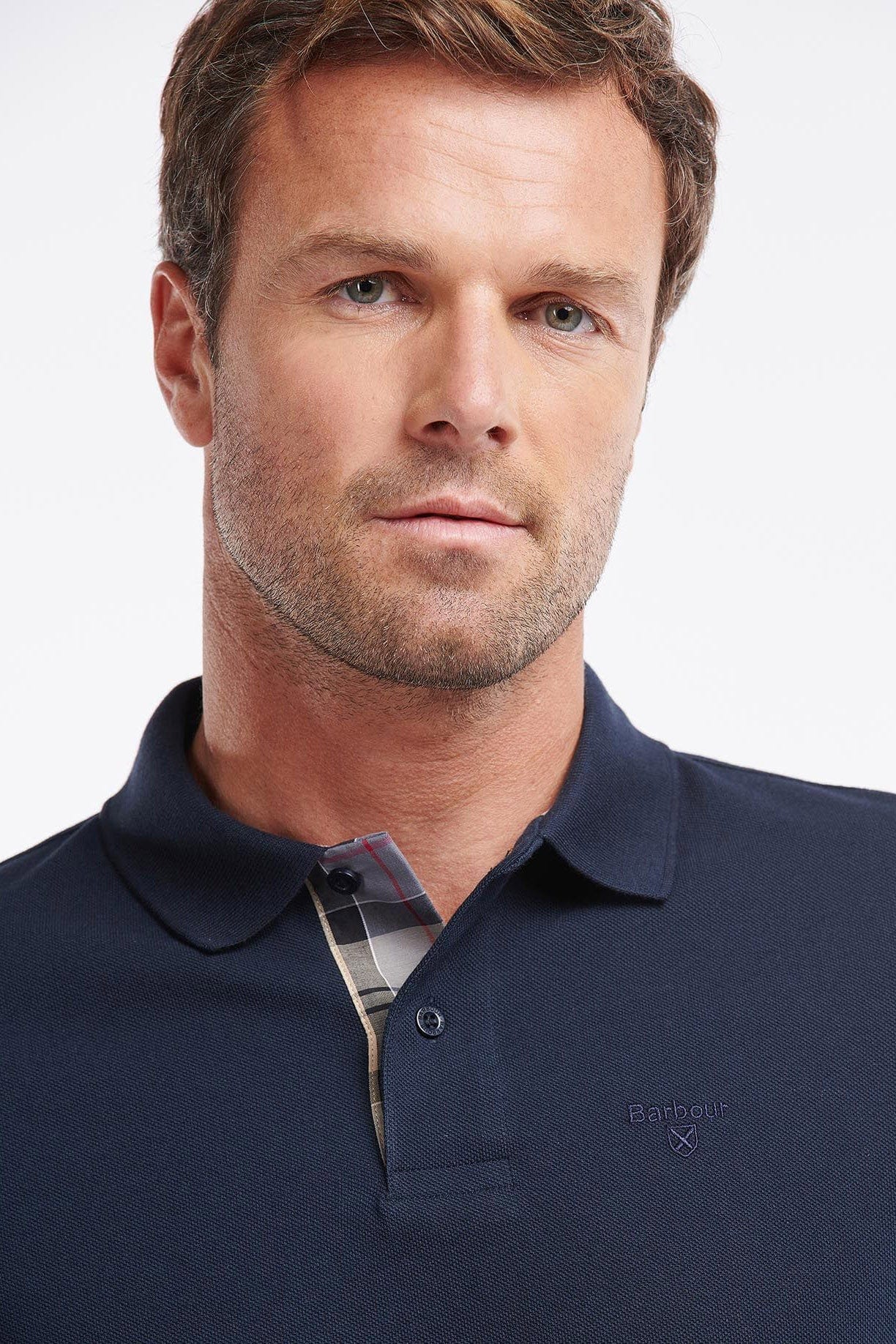 Barbour Essential Long Sleeve Sports Polo - Navy