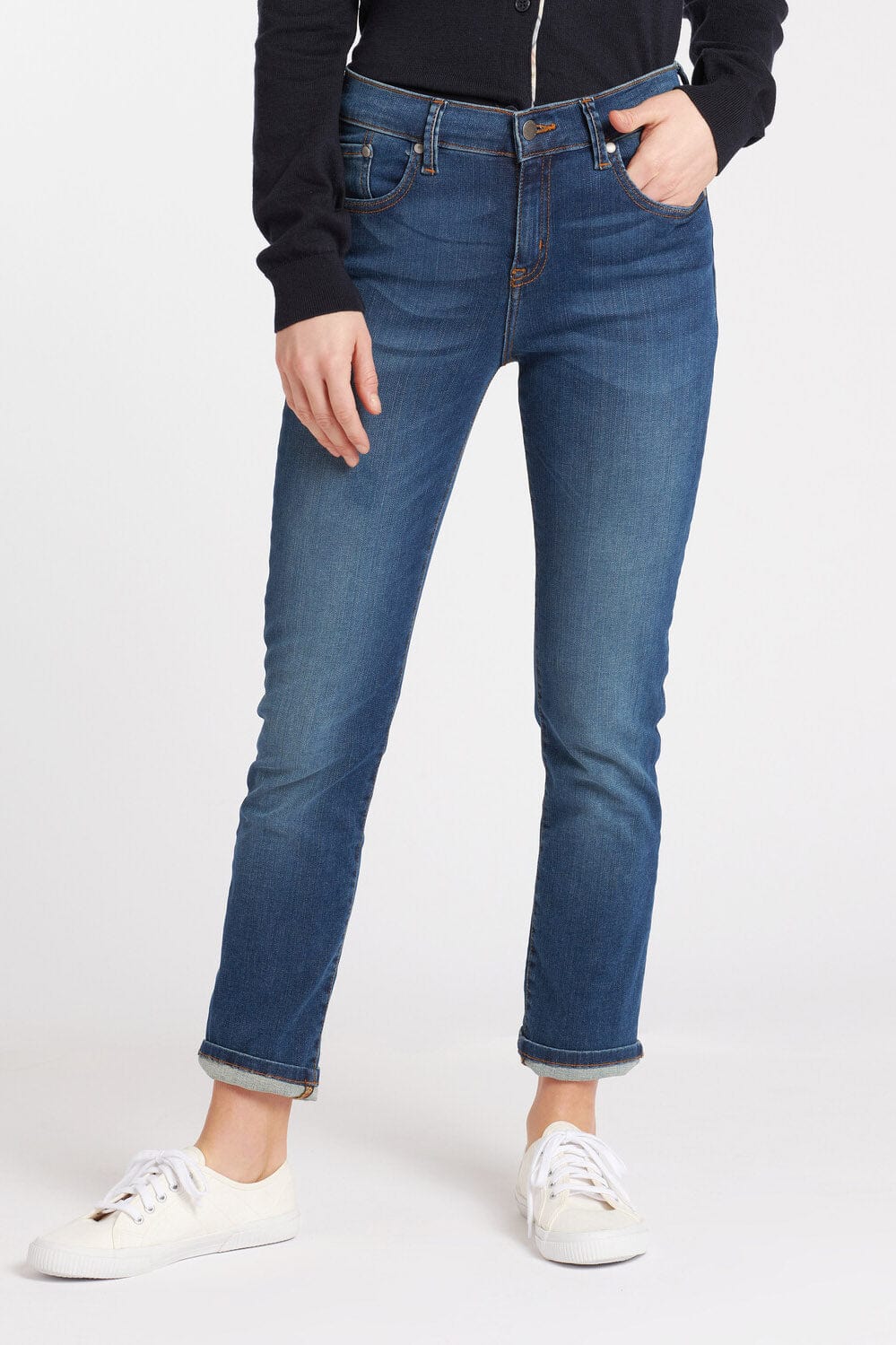 Barbour Essential Slim Jean - Worn Blue