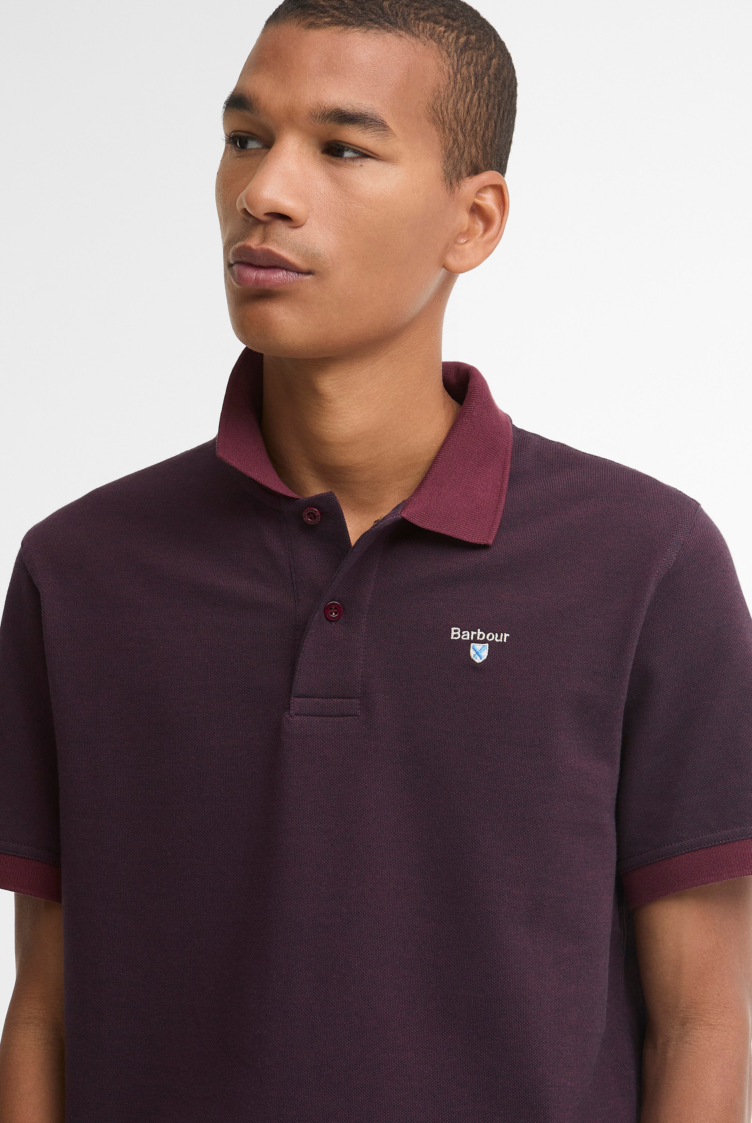 Barbour Essential Sport Polo - Bordeaux