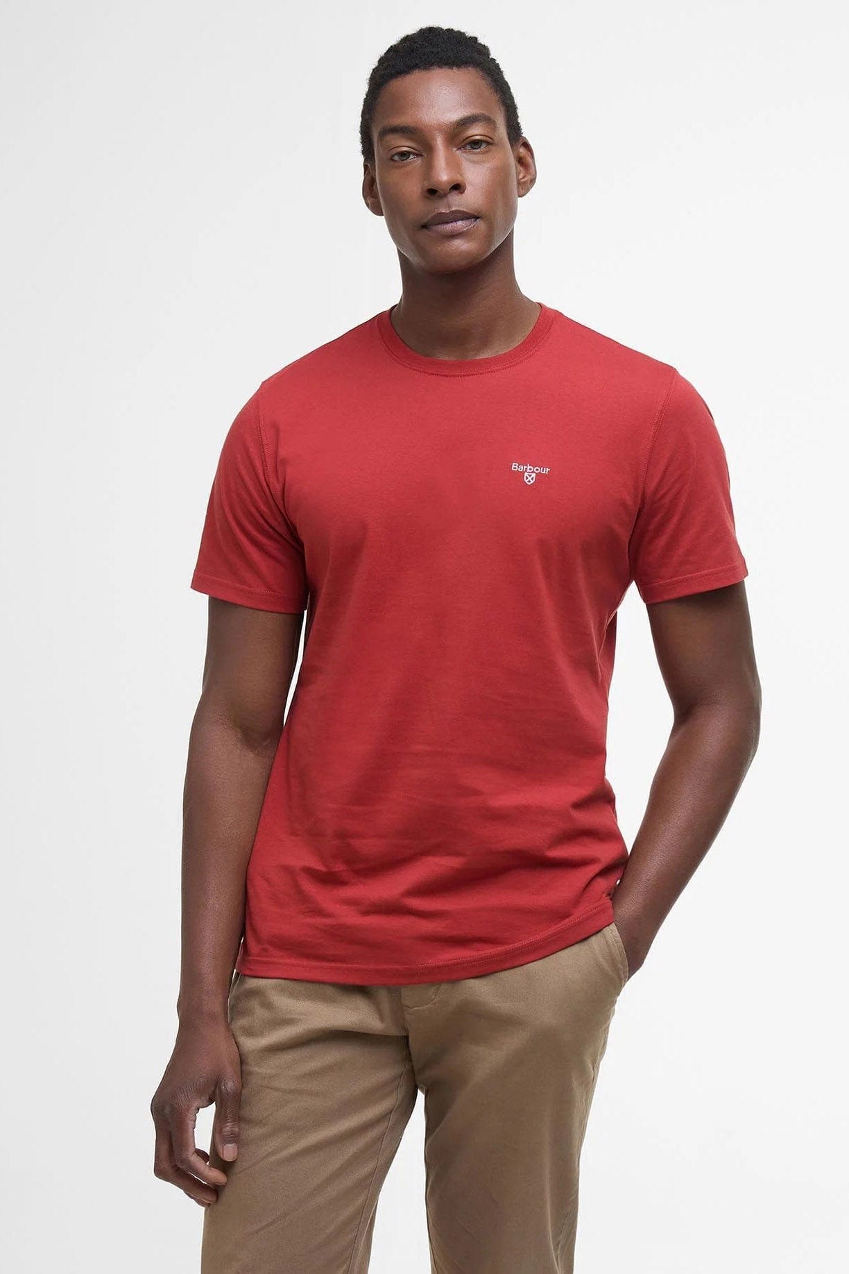 Barbour Essential Sports T-Shirt - Red Spice