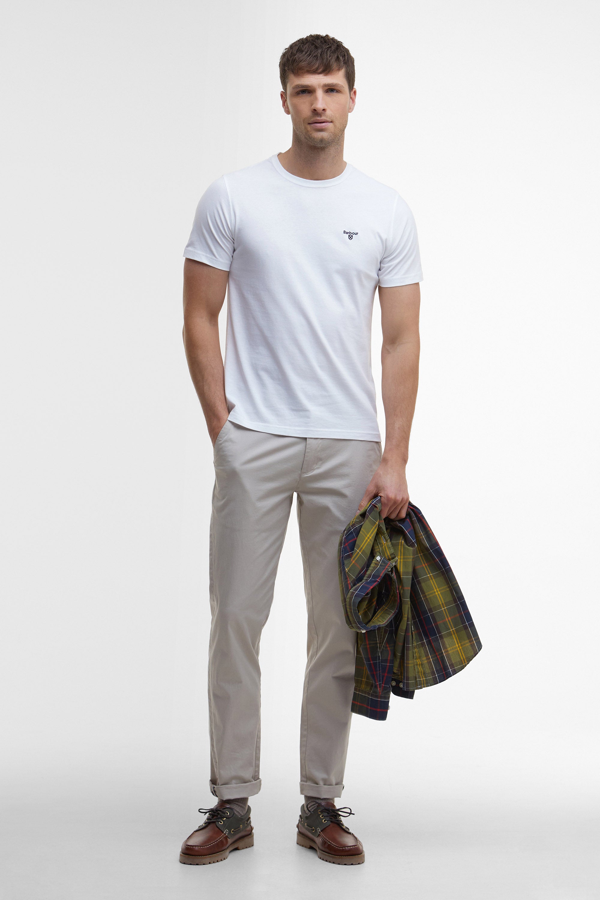 Barbour Essential Sports Tee - White