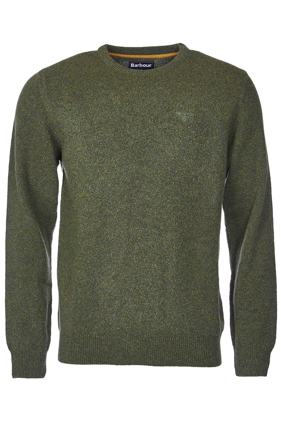 Barbour Essential Tisbury Crew Neck Jumper - Forest