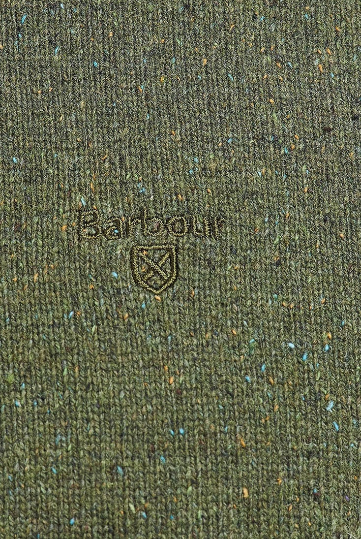 Barbour Essential Tisbury Crew Neck Jumper - Forest