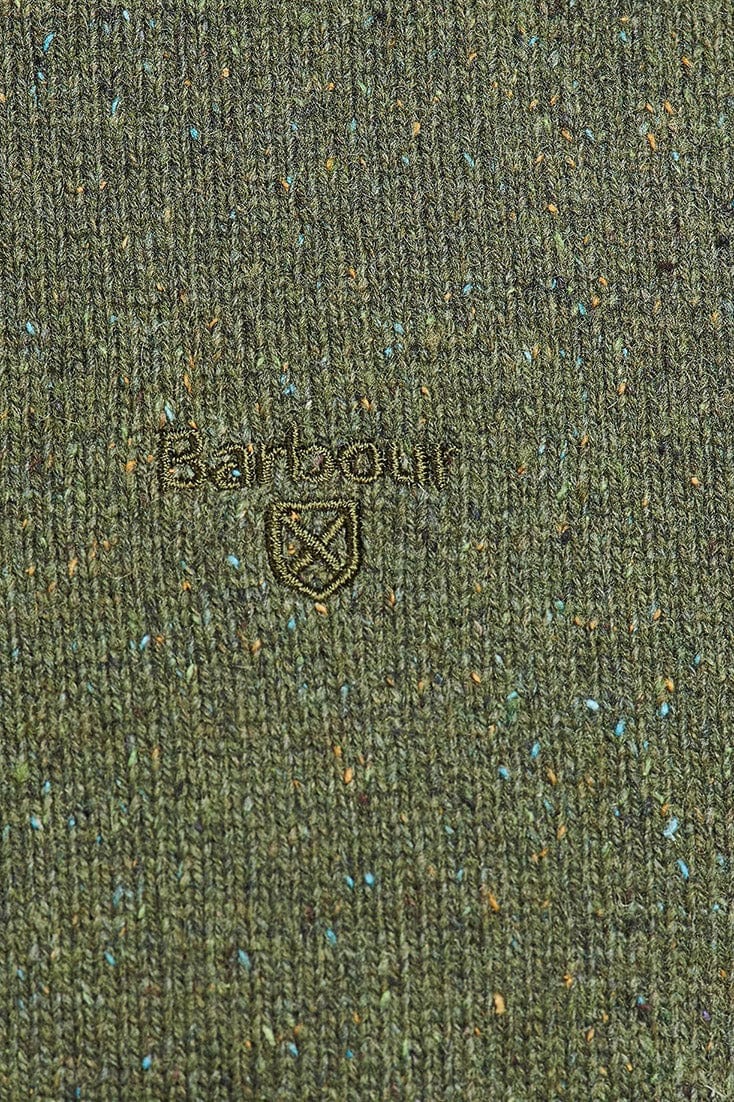 Barbour Essential Tisbury Crew Neck Jumper - Forest