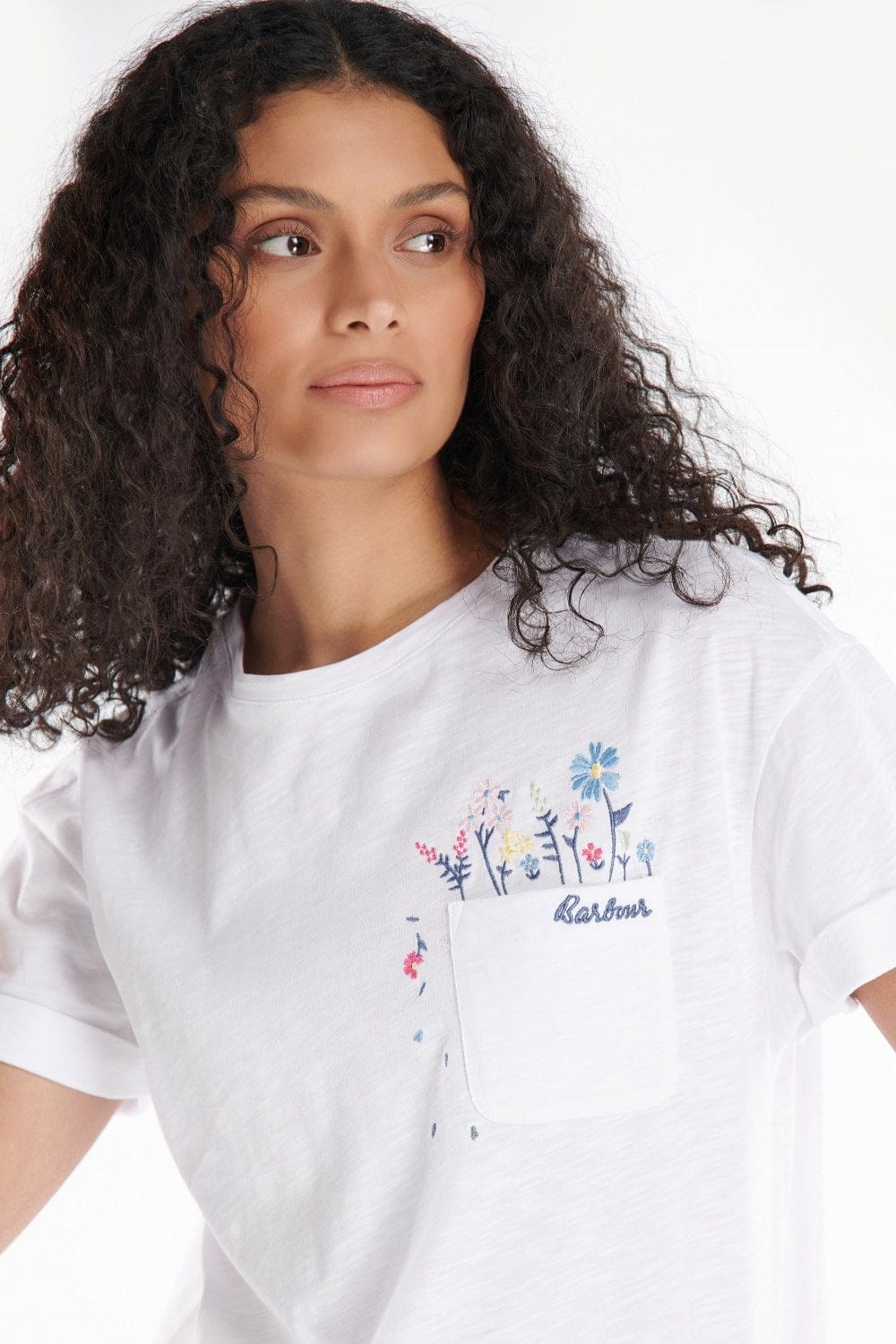 Barbour Evergreen Tee - White