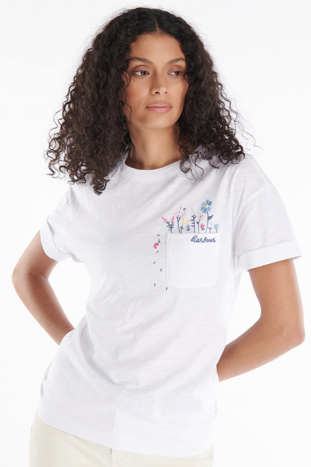 Barbour Evergreen Tee - White