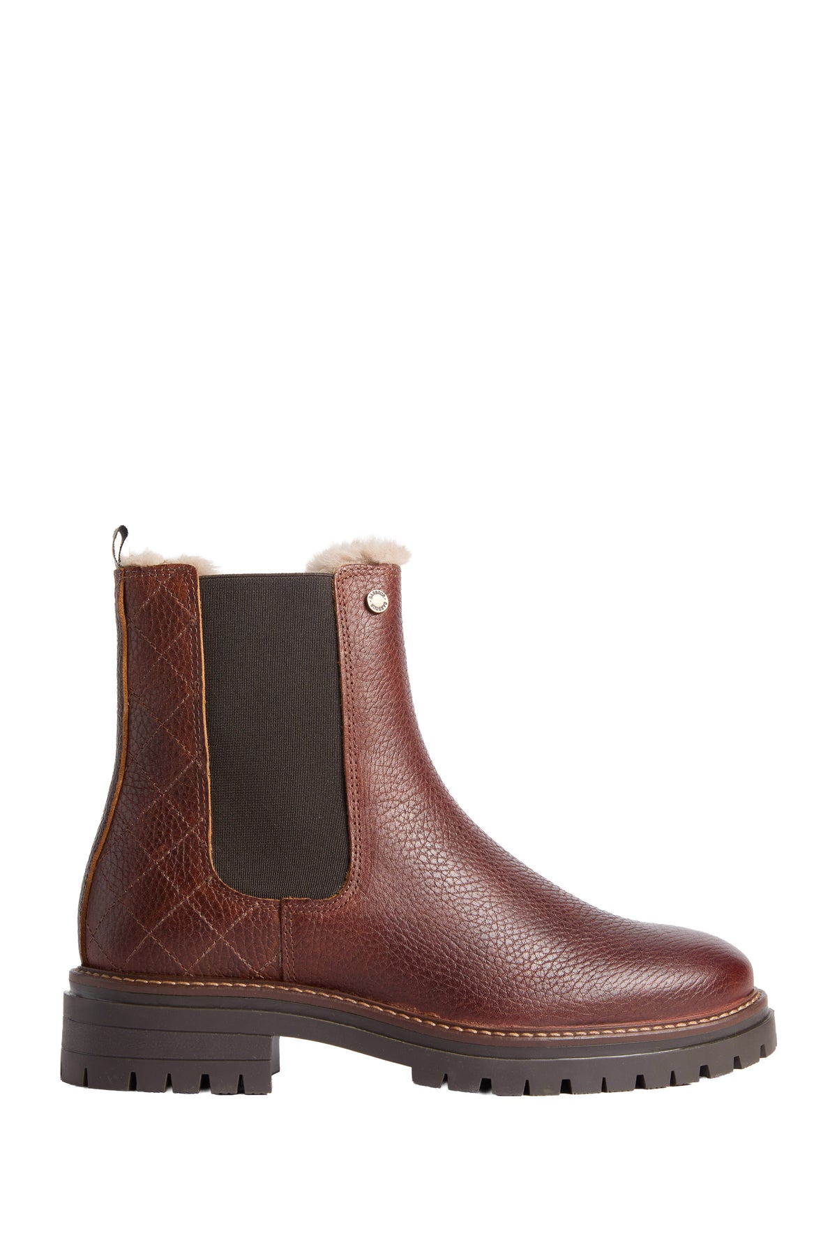 Barbour Evie Faux Fur Chelsea Boot - Brown