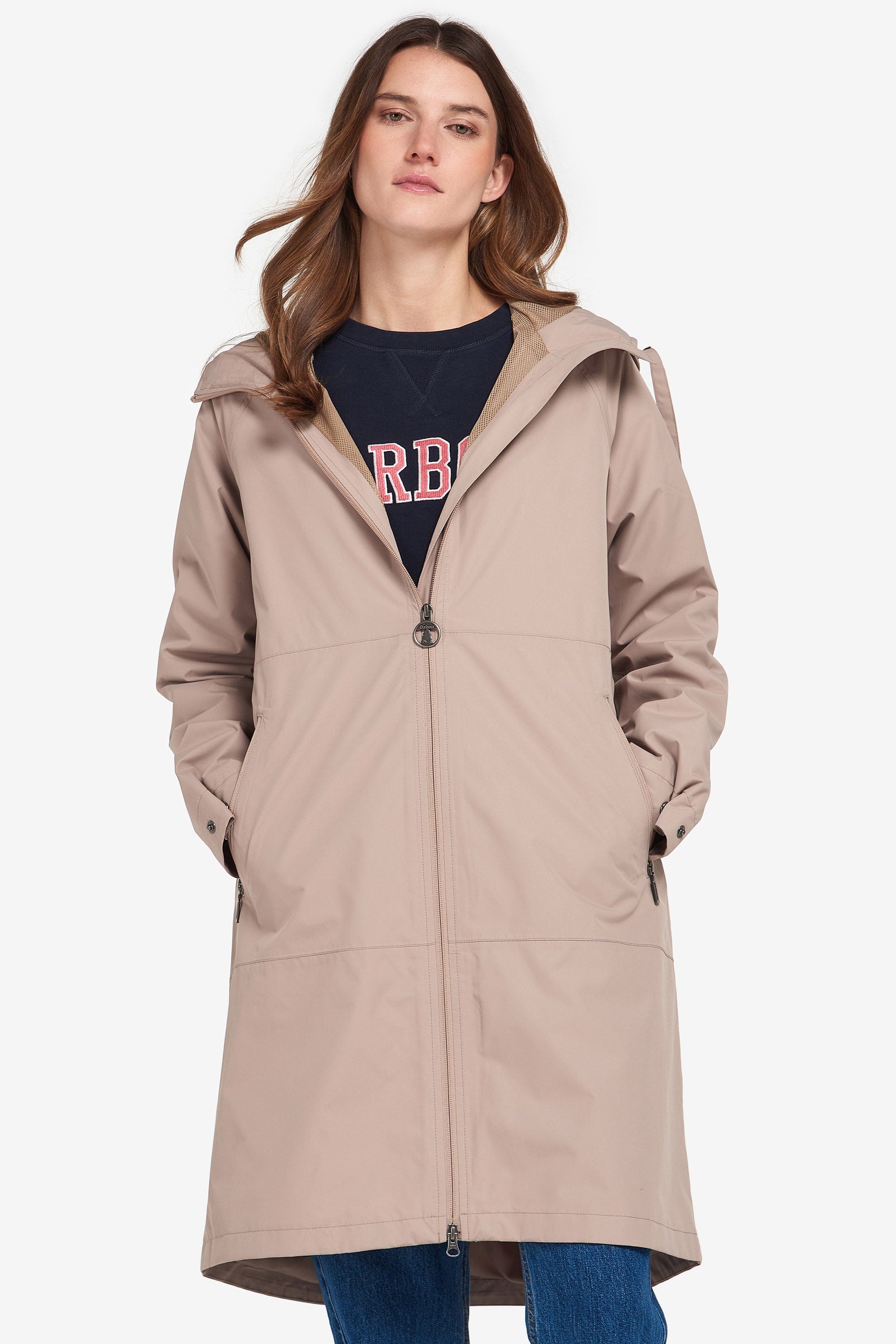 Barbour Ezili Waterproof Jacket - Light Trench