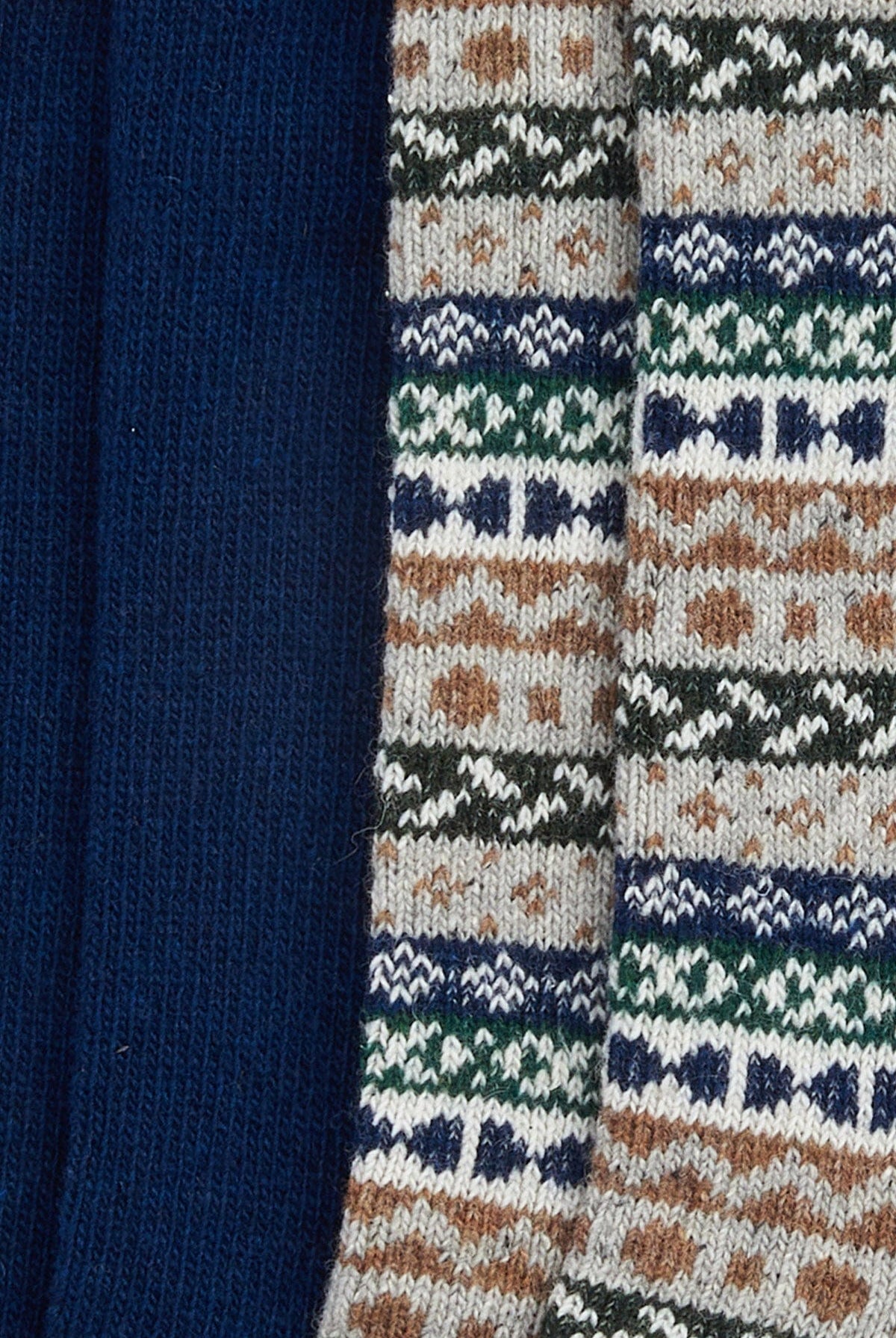Barbour Fair Isle Sock 2 Pack - Green Loch Mix