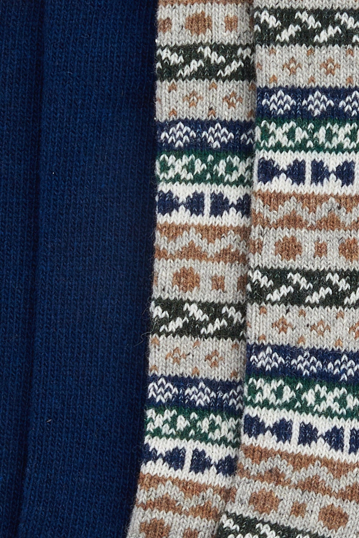 Barbour Fair Isle Sock 2 Pack - Green Loch Mix