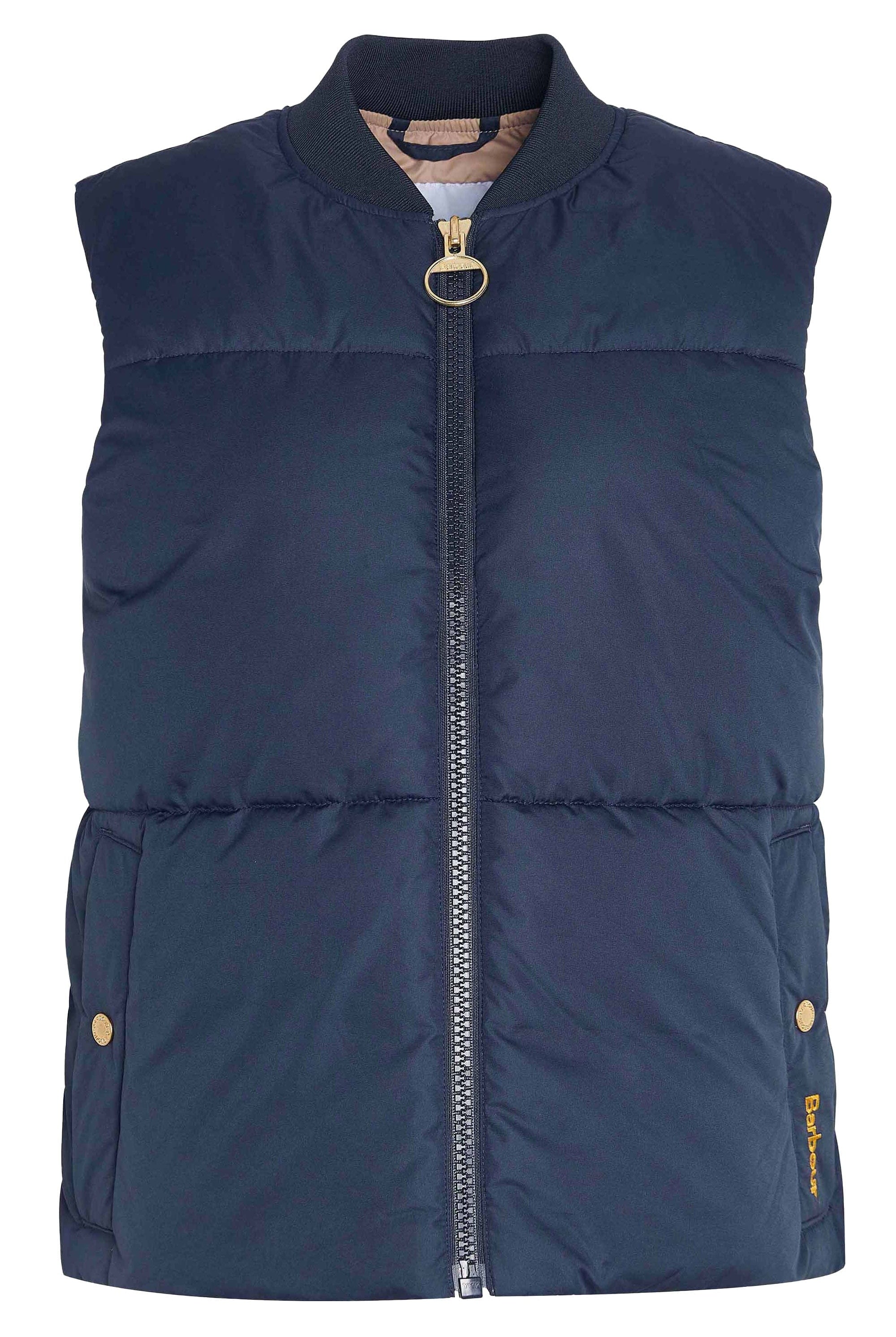 Barbour Fay Gilet - Dark Navy/Military Brown/Light Sand