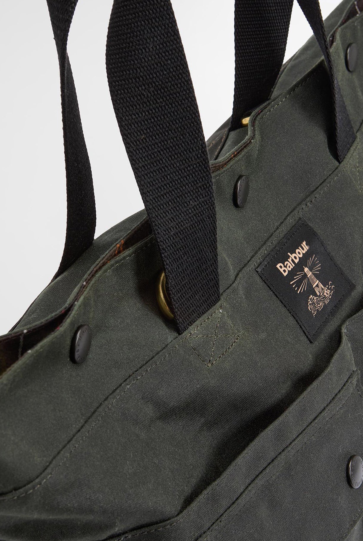 Barbour Field Waxed Tote Bag - Sage/Classic UBA0750_SG91_OS