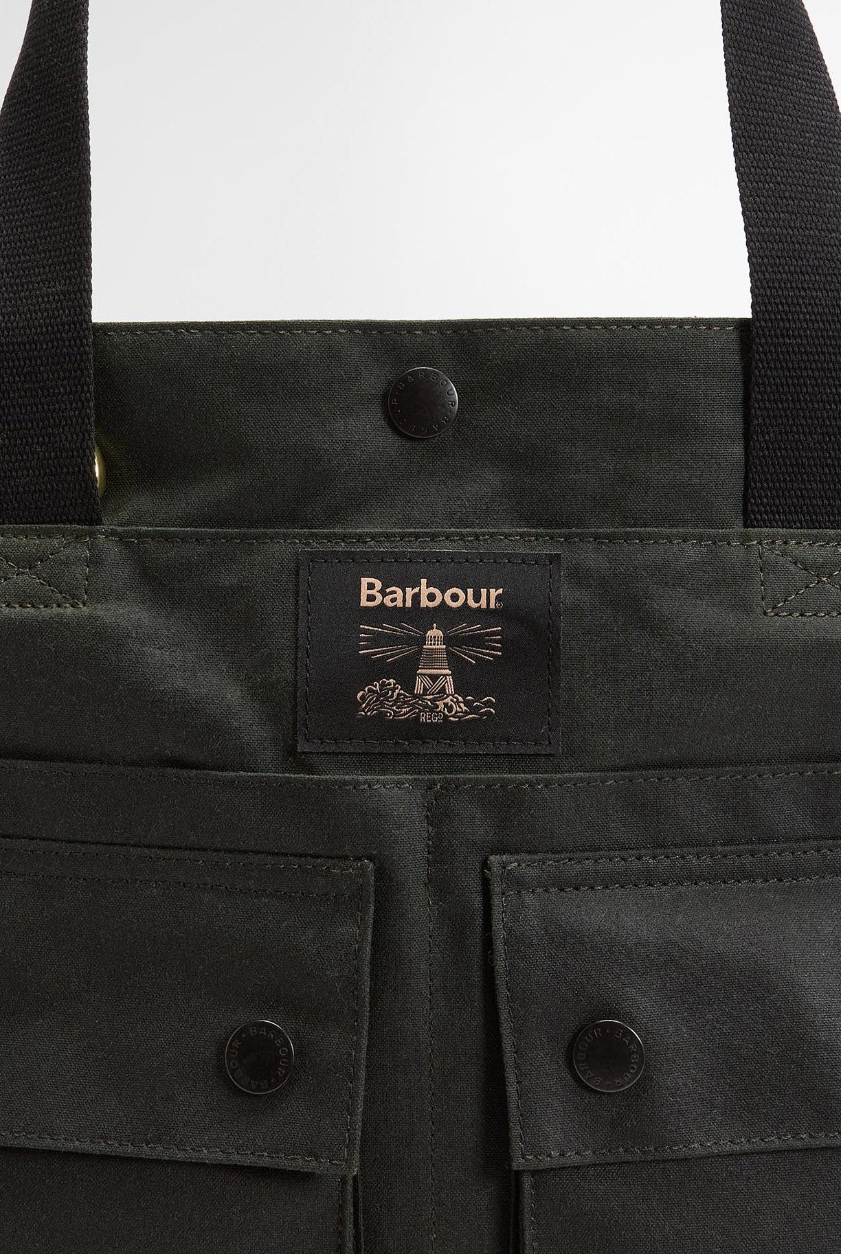 Barbour Field Waxed Tote Bag - Sage/Classic UBA0750_SG91_OS