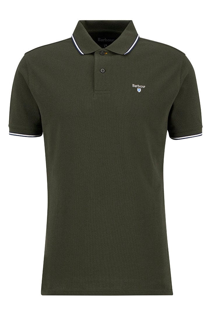 Barbour Fielding Tailored Polo - Olive